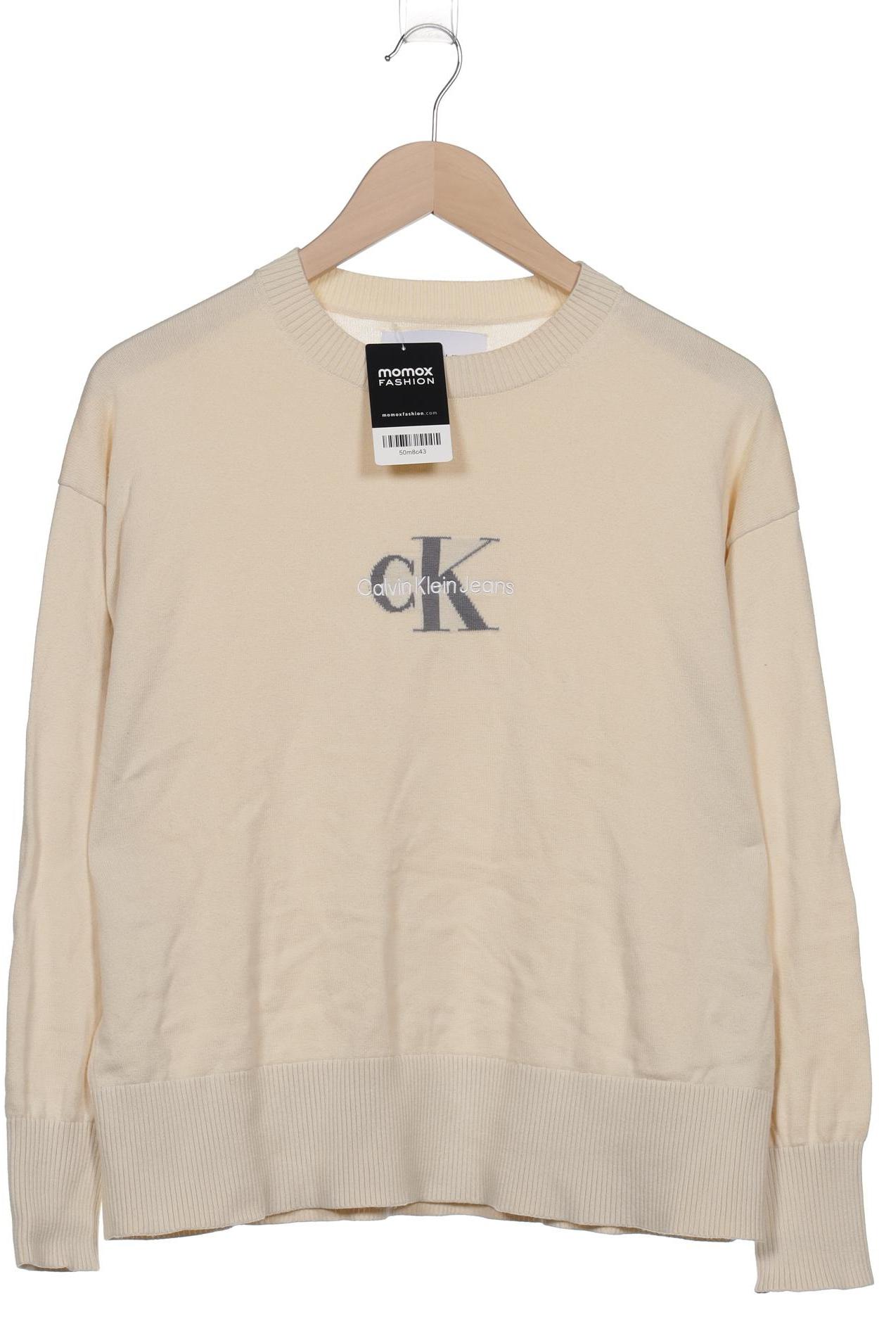 

Calvin Klein Jeans Damen Pullover, cremeweiß, Gr. 36