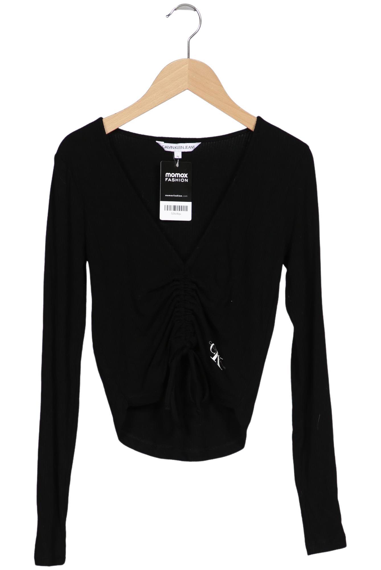 

Calvin Klein Jeans Damen Langarmshirt, schwarz, Gr. 34