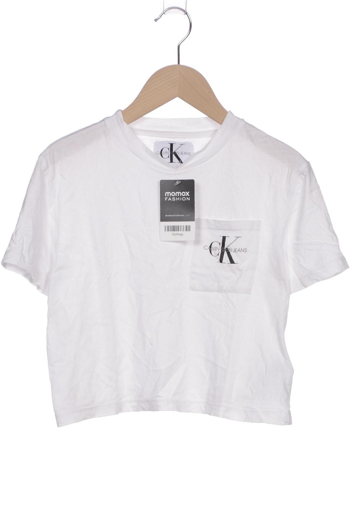 

Calvin Klein Jeans Damen T-Shirt, weiß, Gr. 34