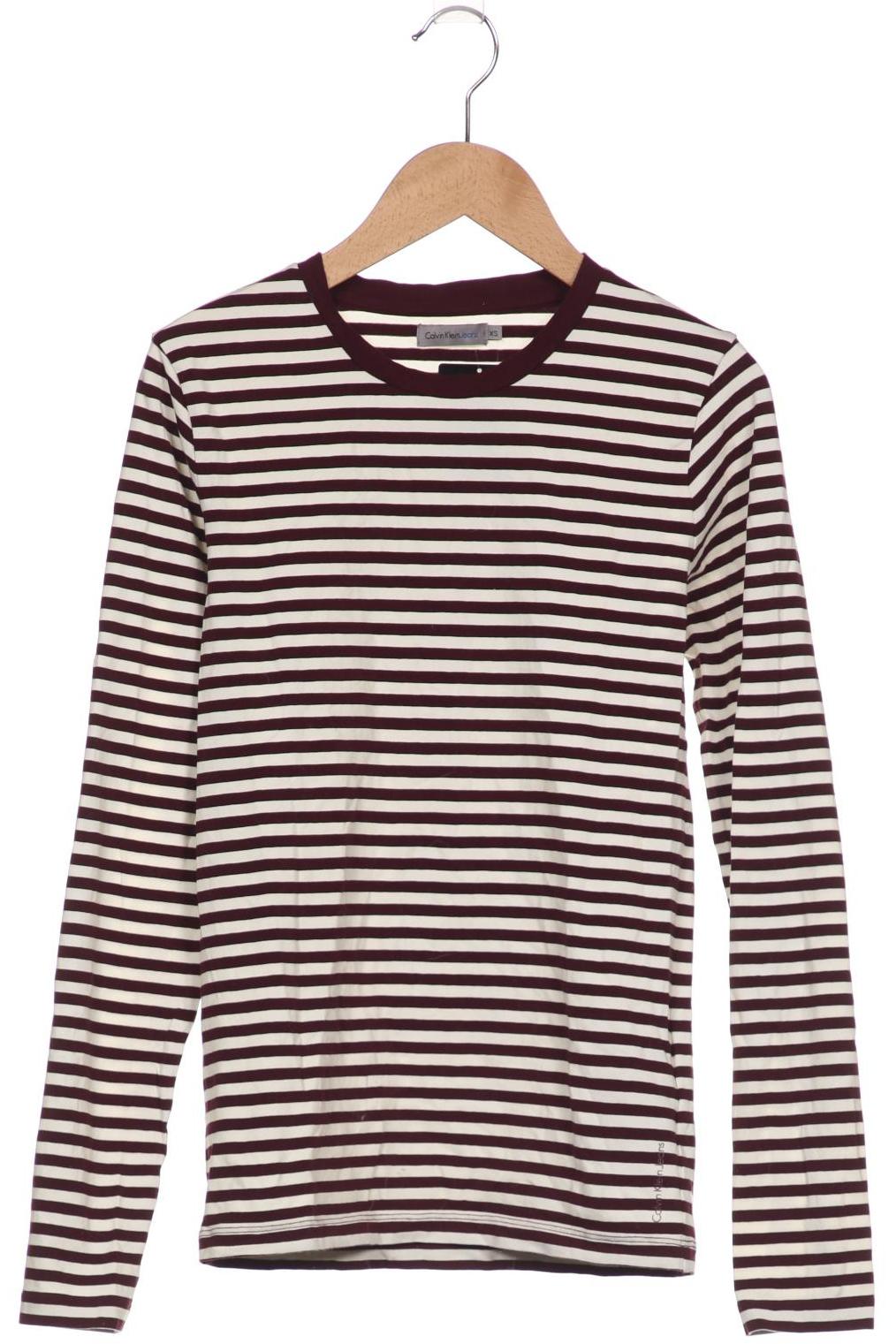 

Calvin Klein Jeans Damen Langarmshirt, bordeaux, Gr. 34