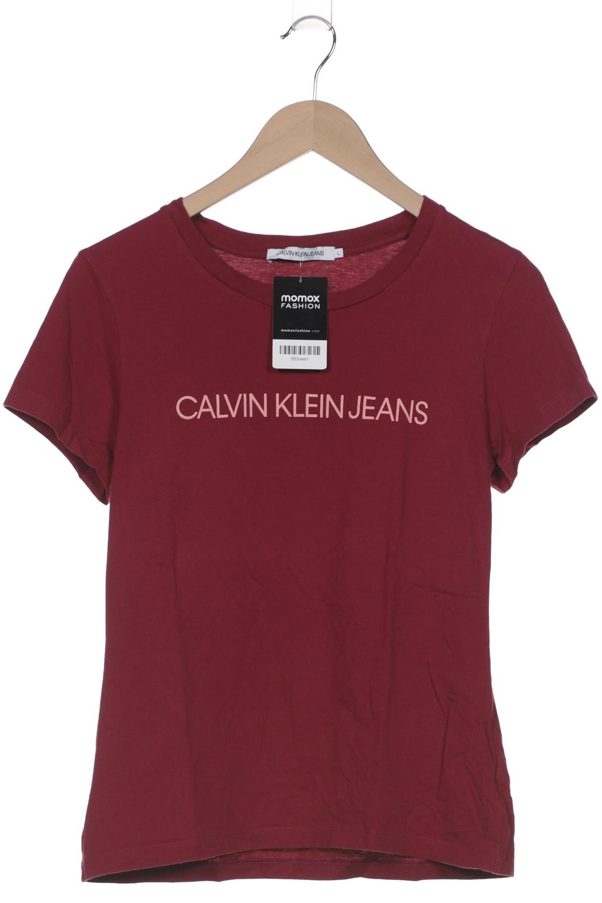 

Calvin Klein Jeans Damen T-Shirt, bordeaux, Gr. 42