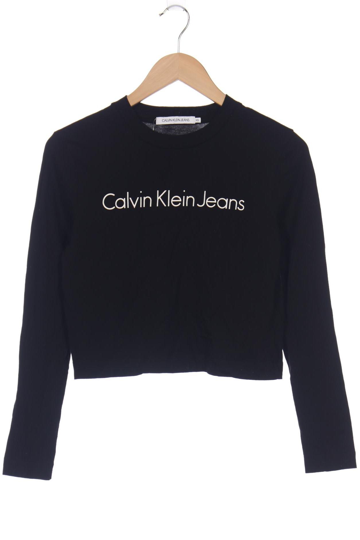 

Calvin Klein Jeans Damen Langarmshirt, schwarz
