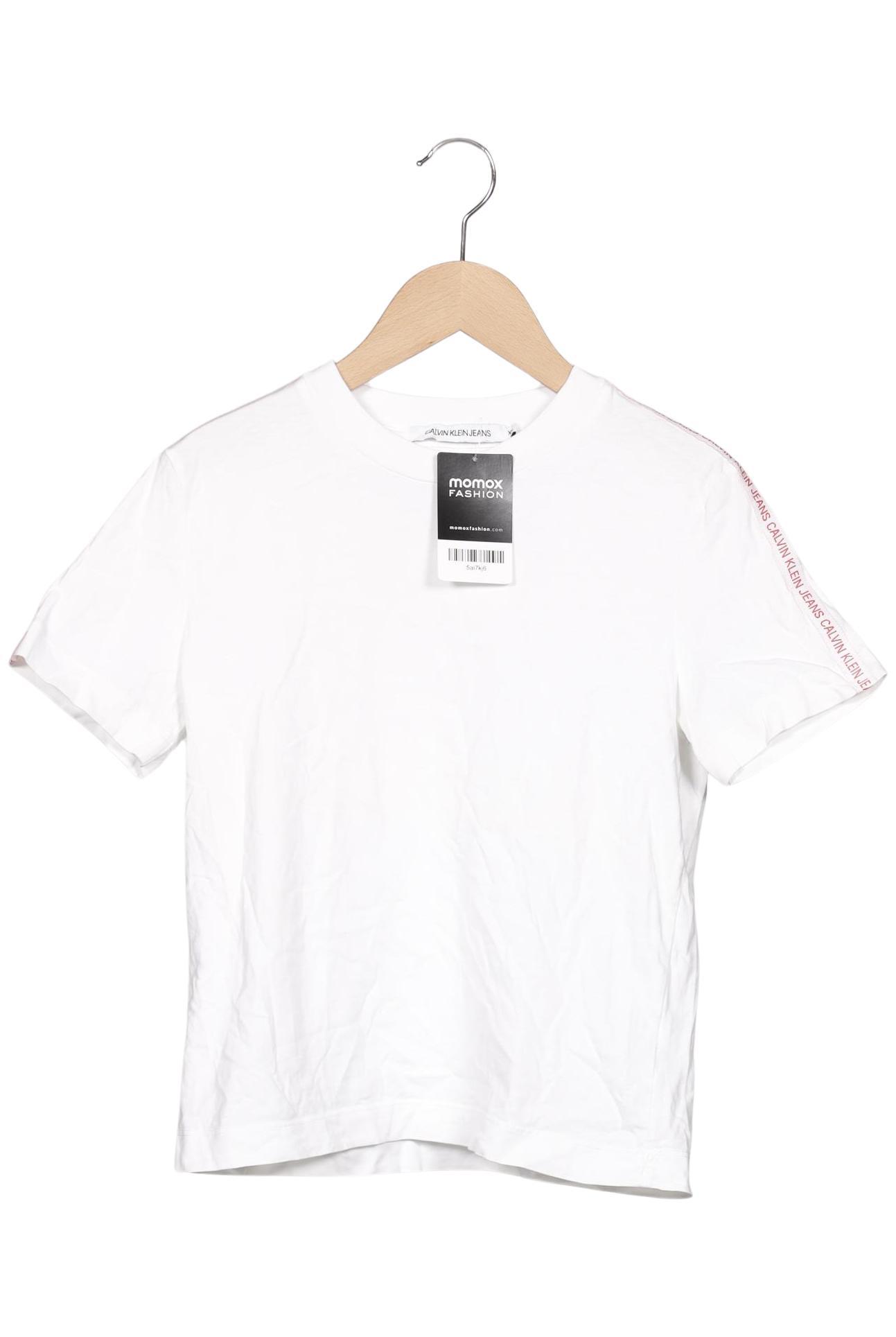 

Calvin Klein Jeans Damen T-Shirt, weiß, Gr. 34