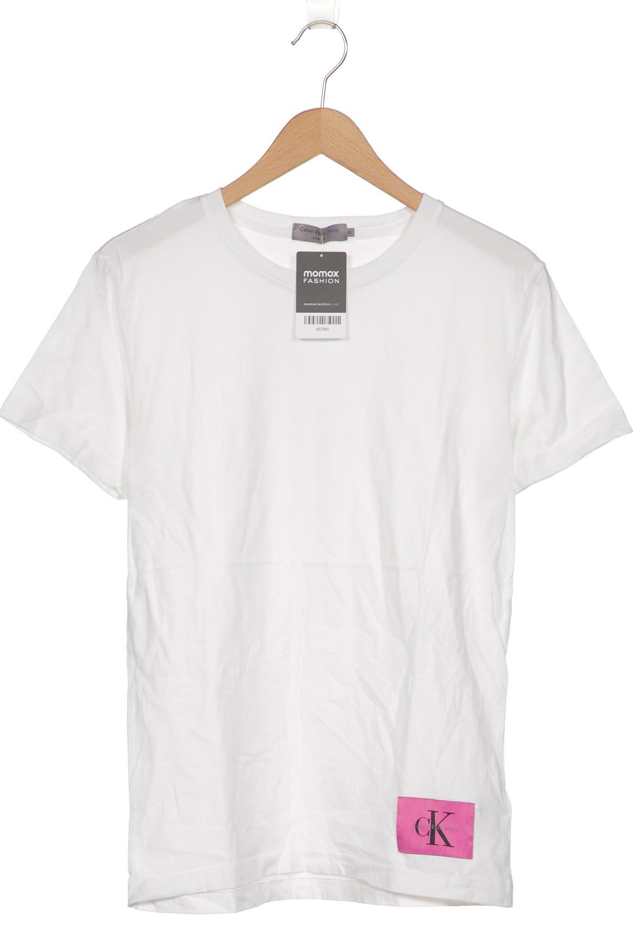 

Calvin Klein Jeans Damen T-Shirt, weiß, Gr. 44