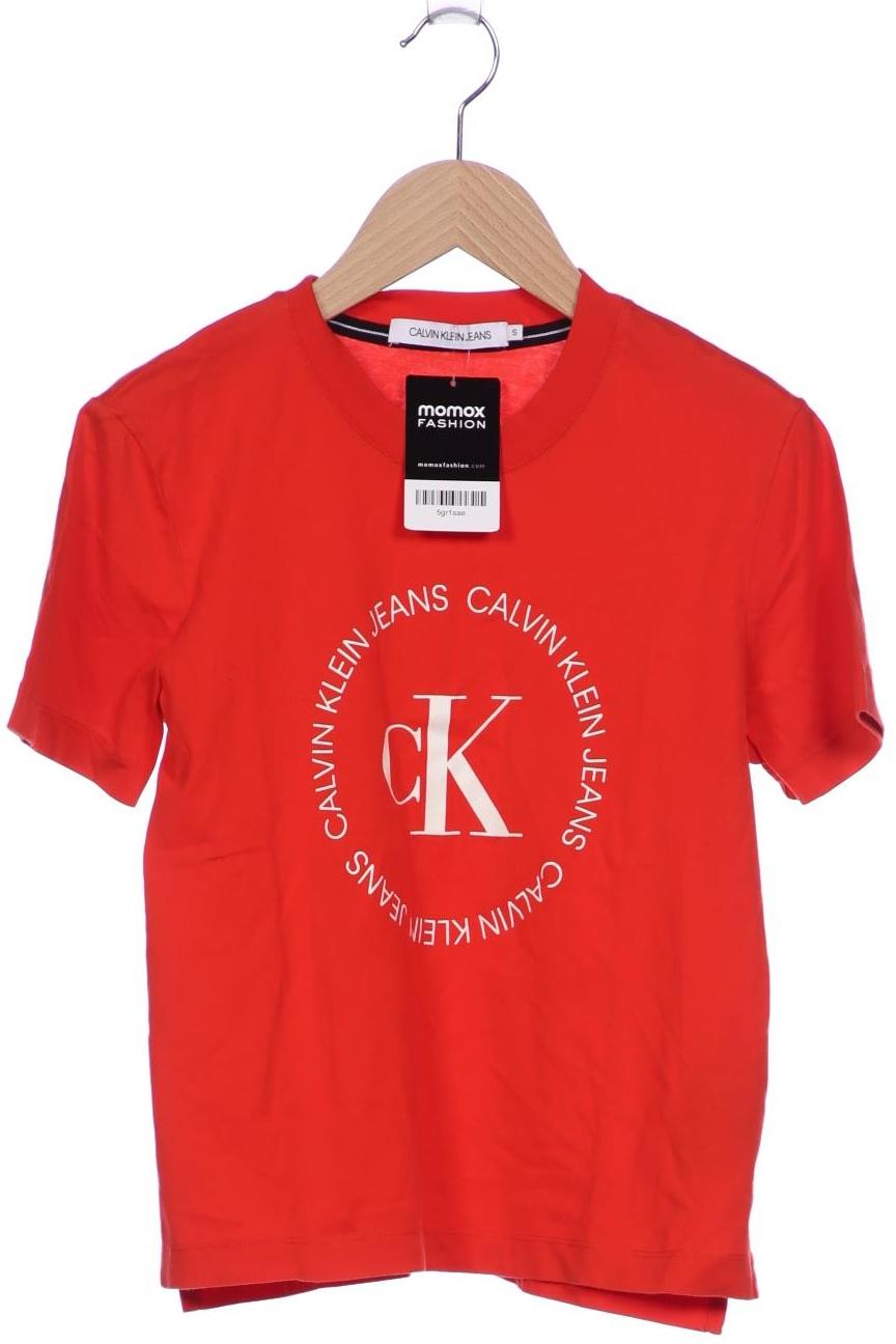 

Calvin Klein Jeans Damen T-Shirt, rot, Gr. 36