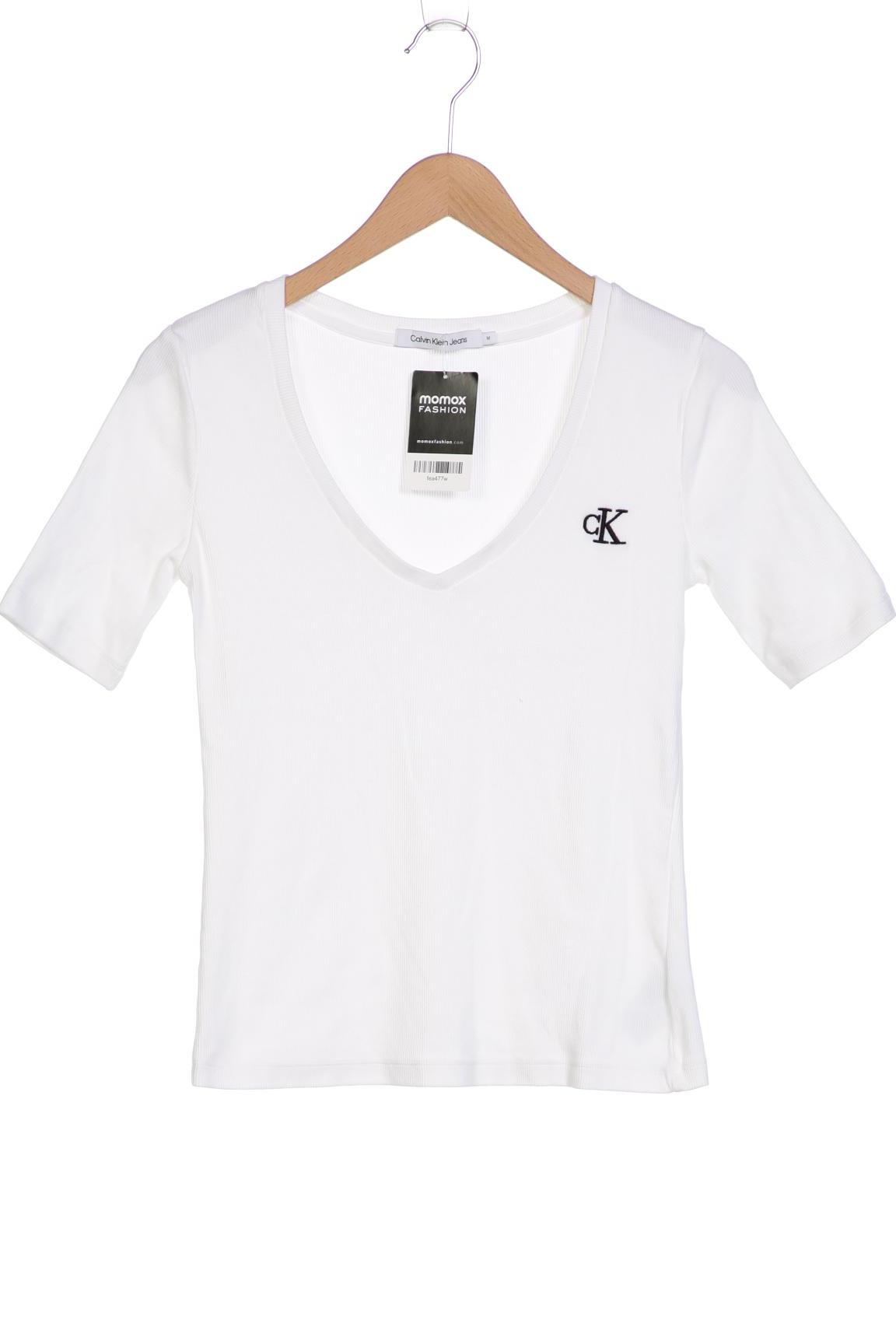 

Calvin Klein Jeans Damen T-Shirt, weiß, Gr. 38