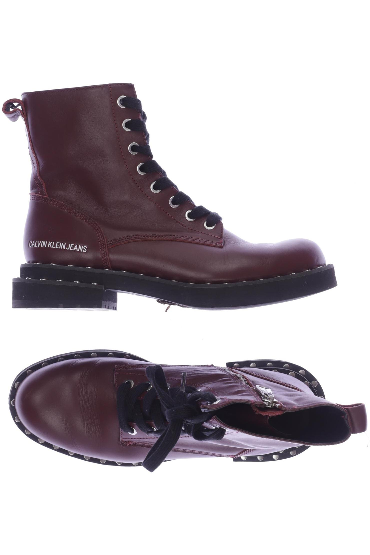 

Calvin Klein Jeans Damen Stiefelette, bordeaux