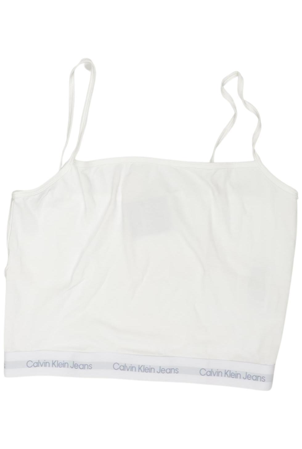 

Calvin Klein Jeans Damen Top, weiß, Gr. 44