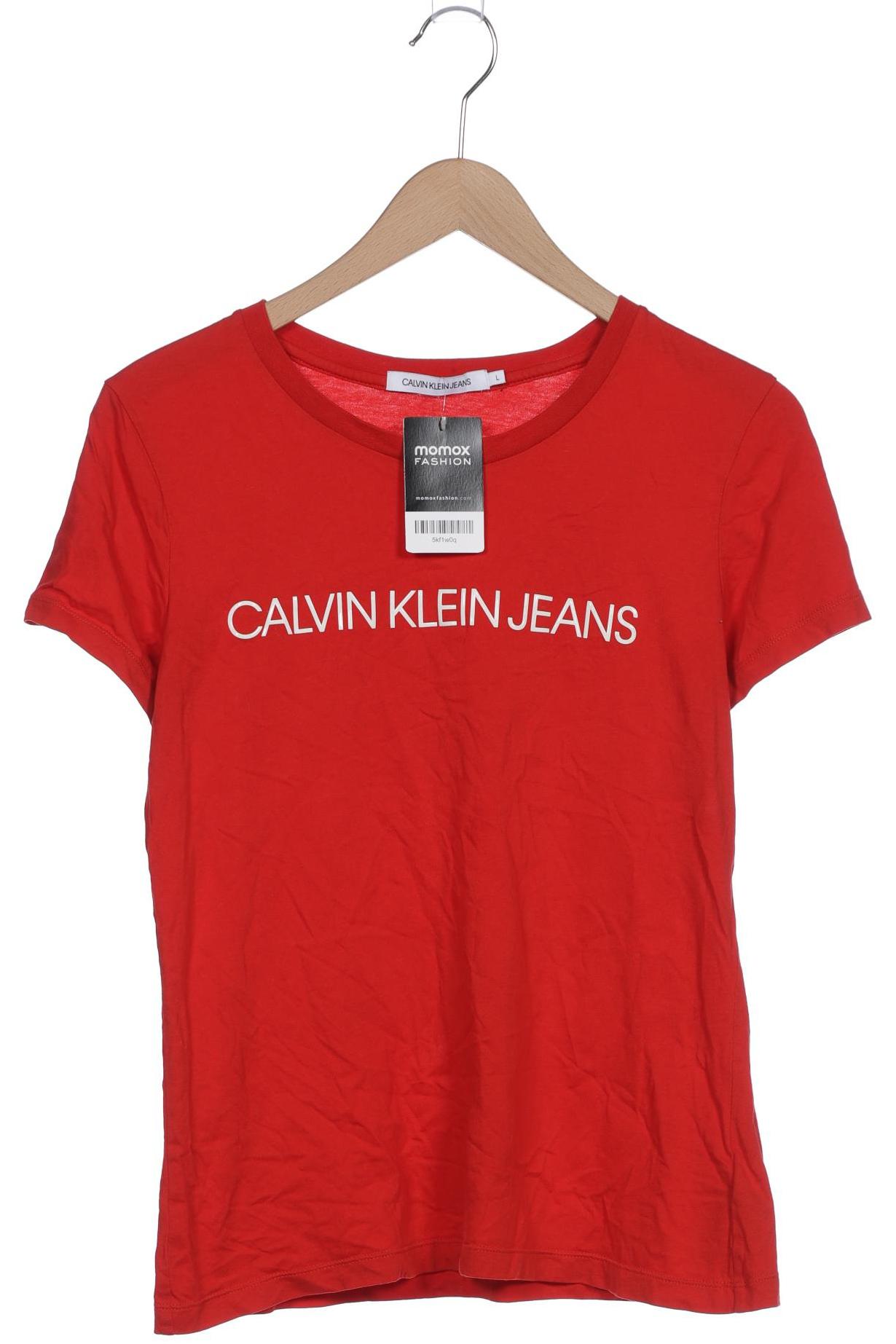 

Calvin Klein Jeans Damen T-Shirt, rot, Gr. 42