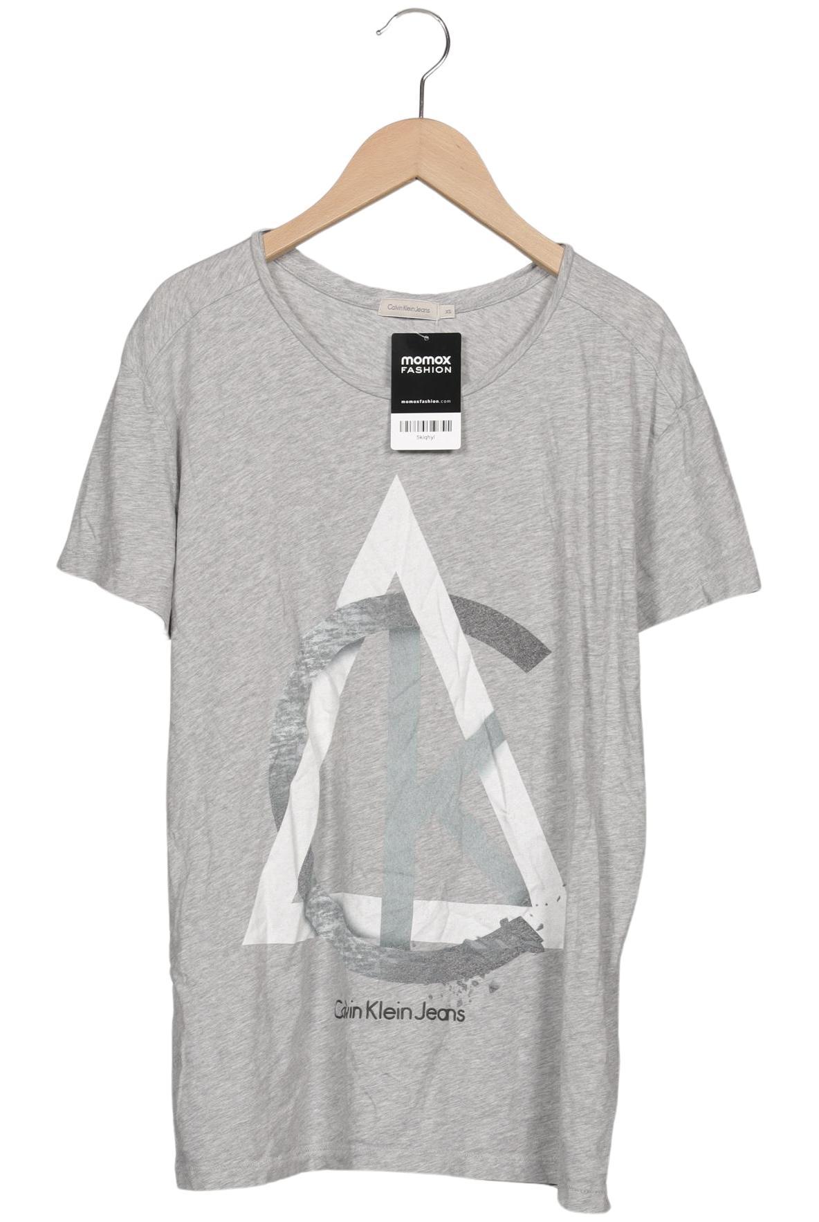 

Calvin Klein Jeans Damen T-Shirt, grau, Gr. 34
