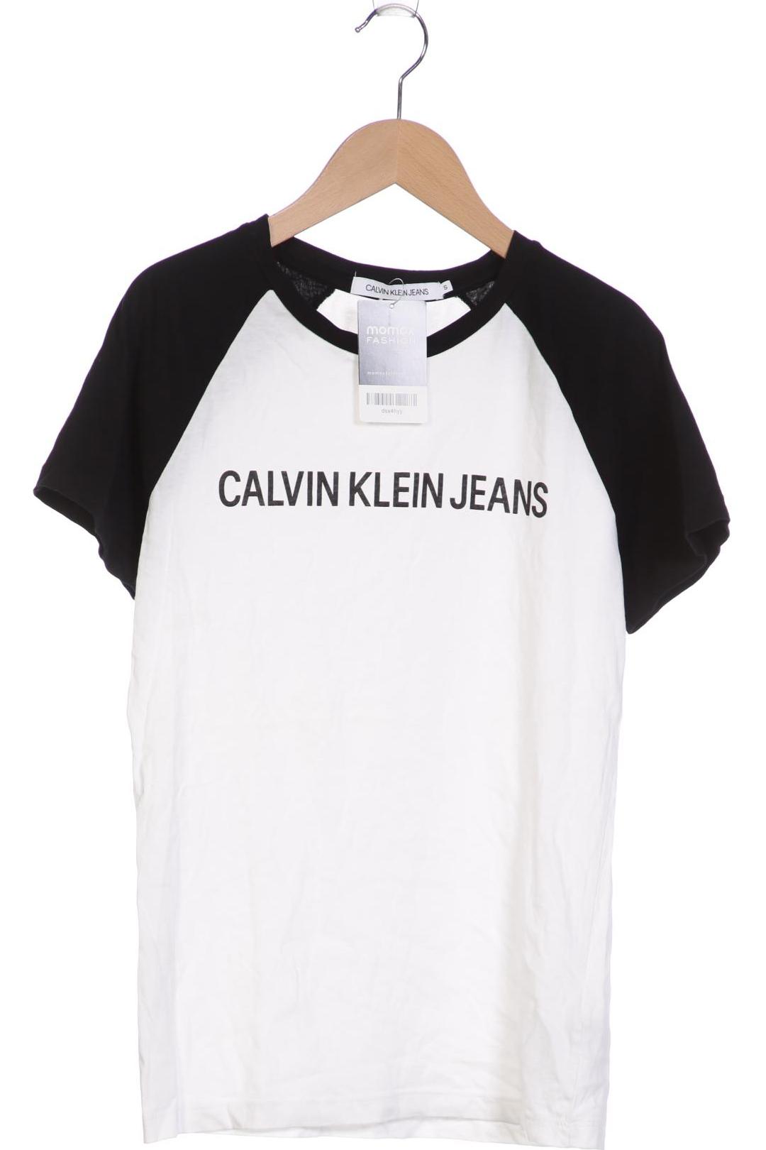 

Calvin Klein Jeans Damen T-Shirt, weiß, Gr. 36