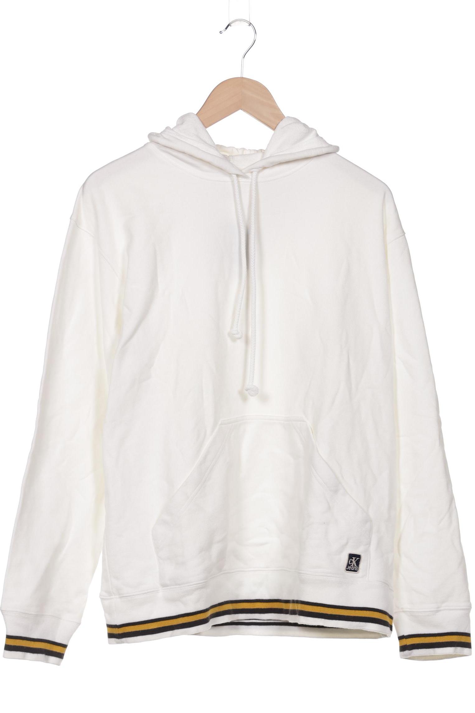 

Calvin Klein Jeans Damen Kapuzenpullover, weiß, Gr. 44