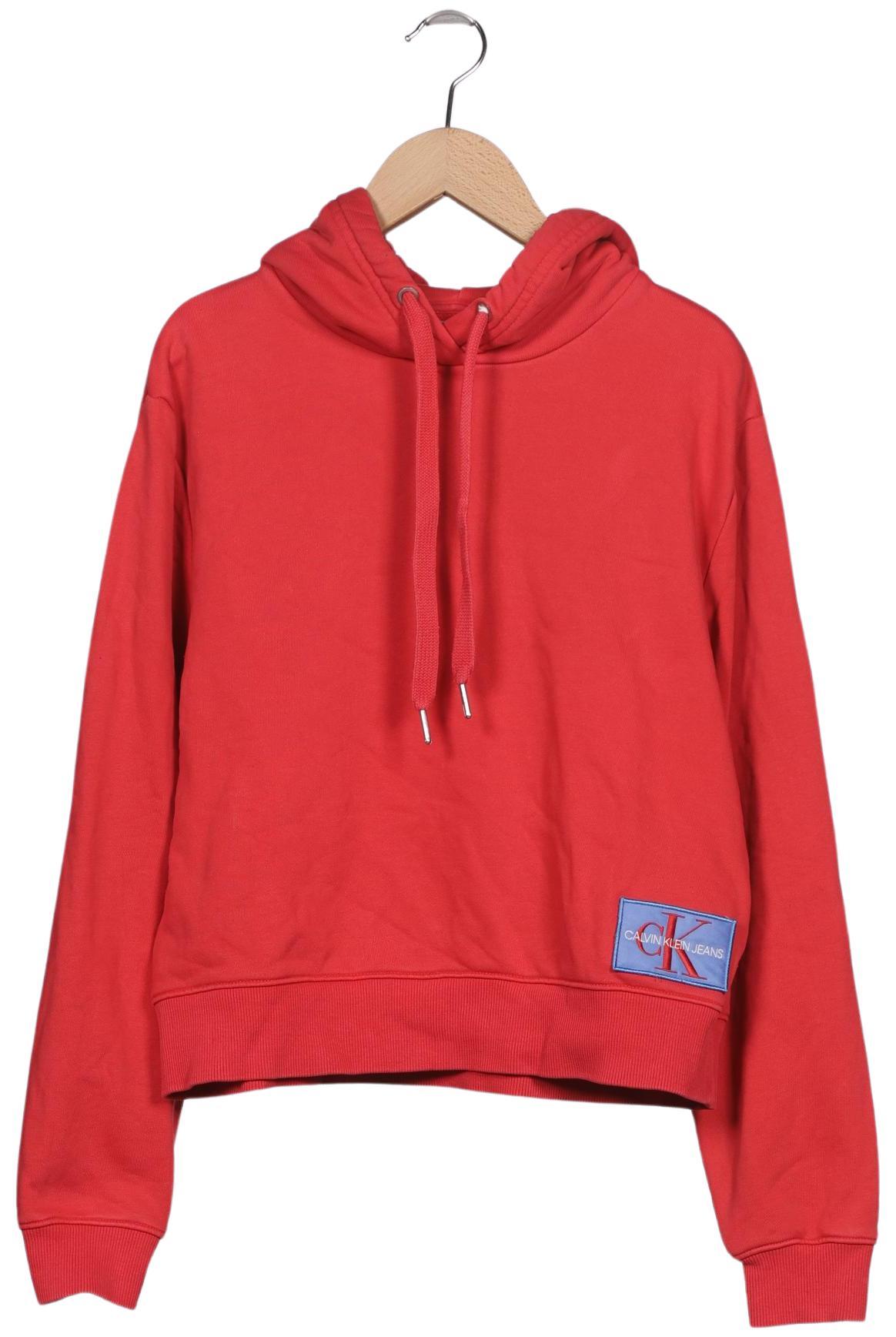 

Calvin Klein Jeans Damen Kapuzenpullover, rot, Gr. 36