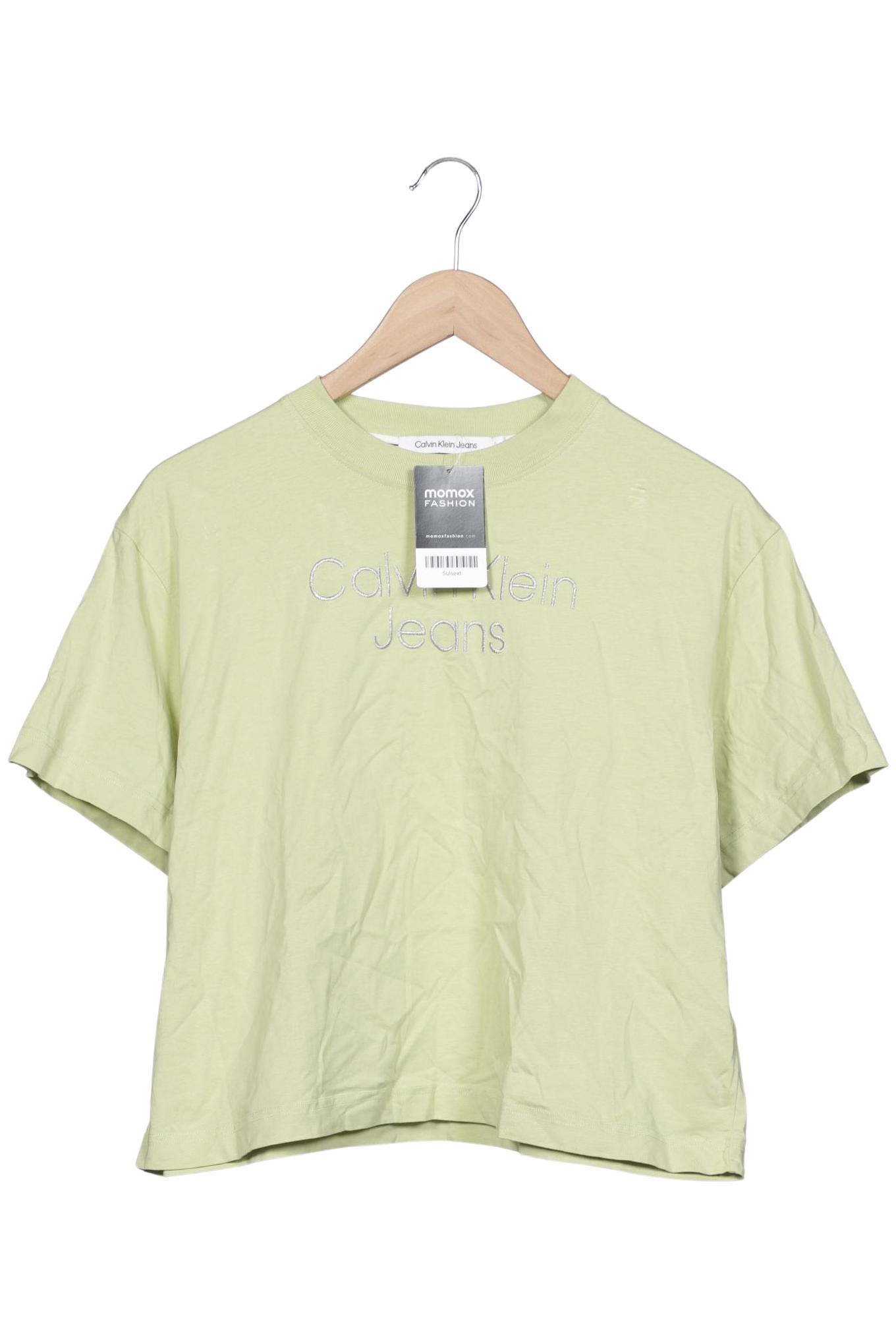 

Calvin Klein Jeans Damen T-Shirt, hellgrün, Gr. 42