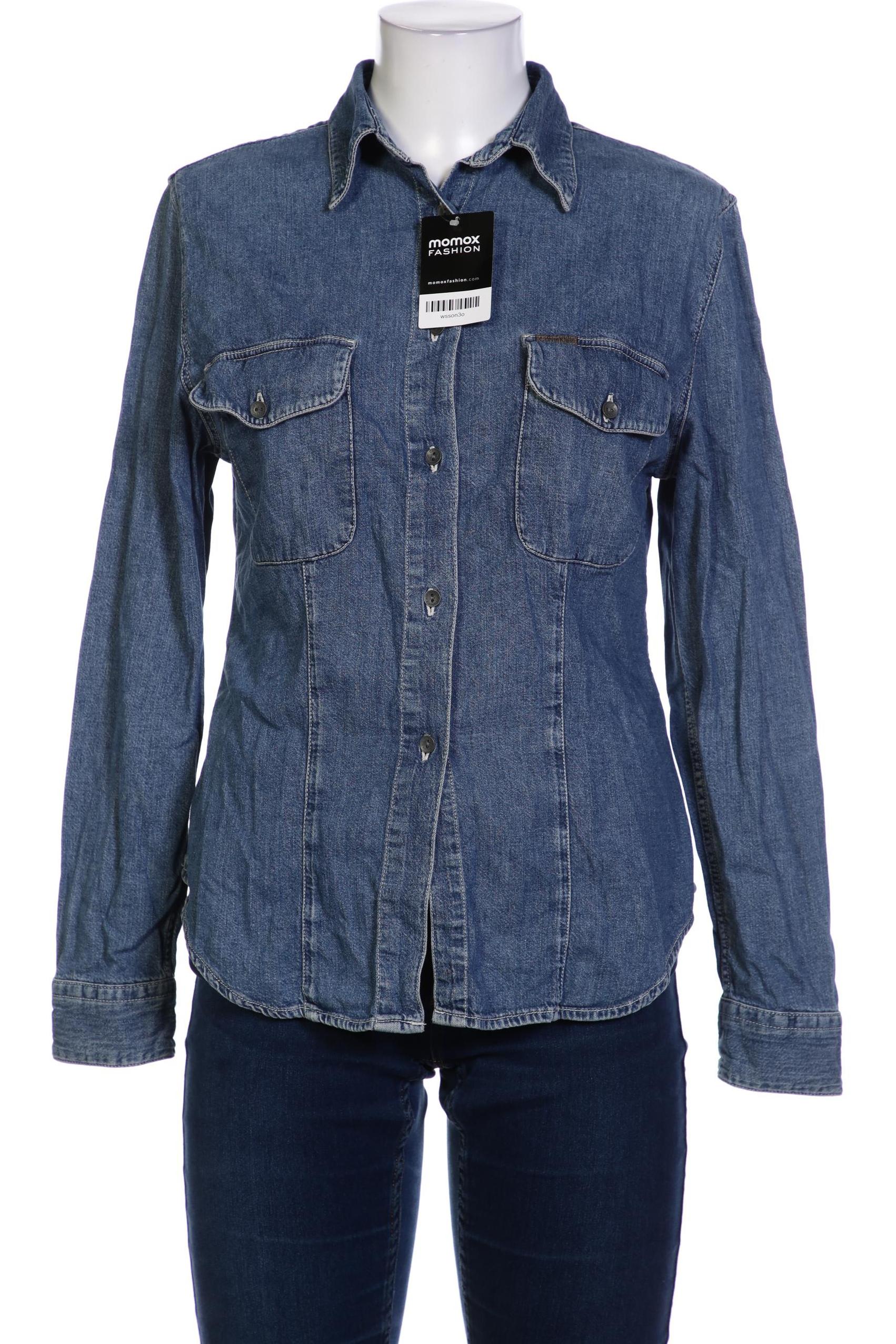 

Calvin Klein Jeans Damen Bluse, blau, Gr. 42