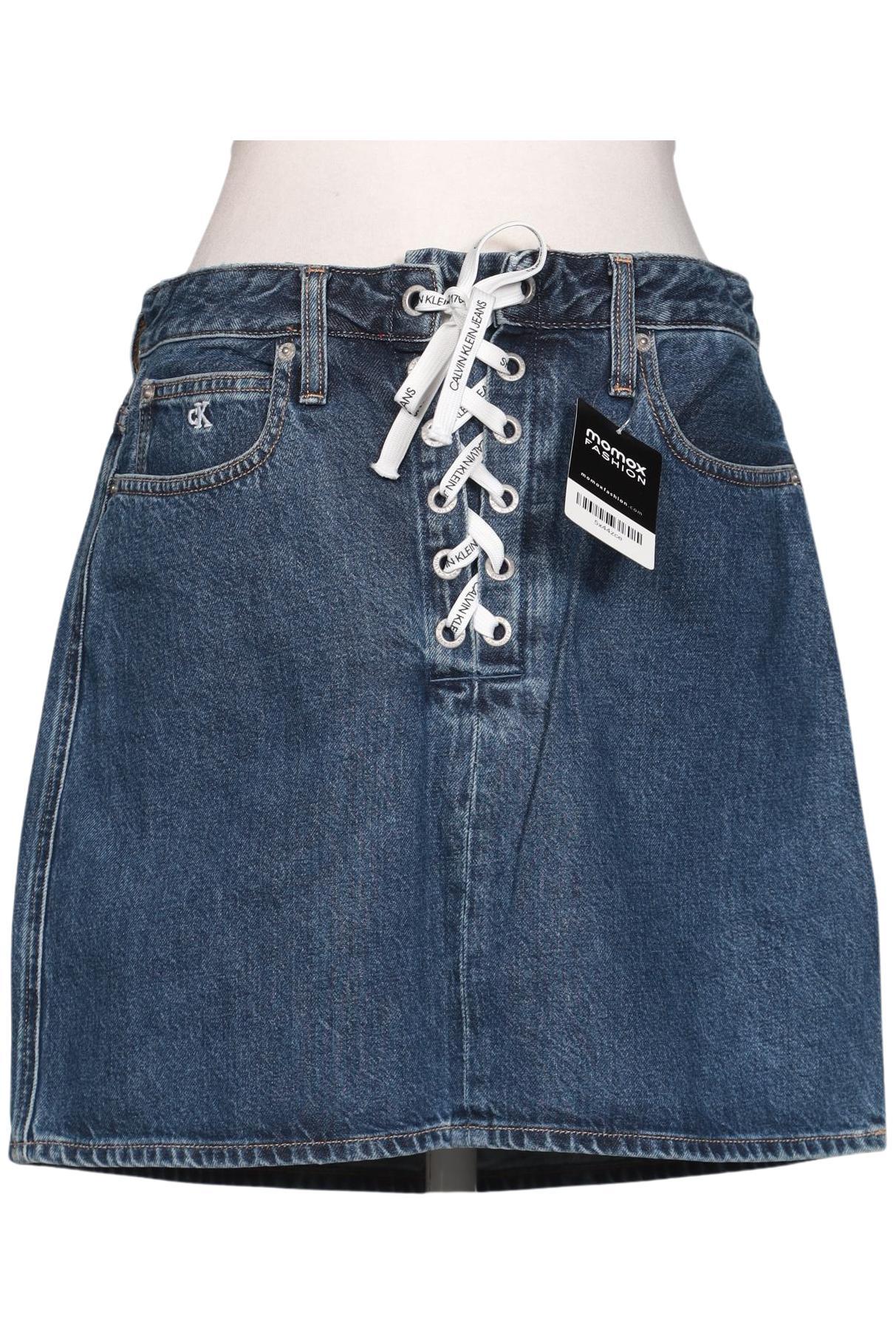 

Calvin Klein Jeans Damen Rock, blau, Gr. 28