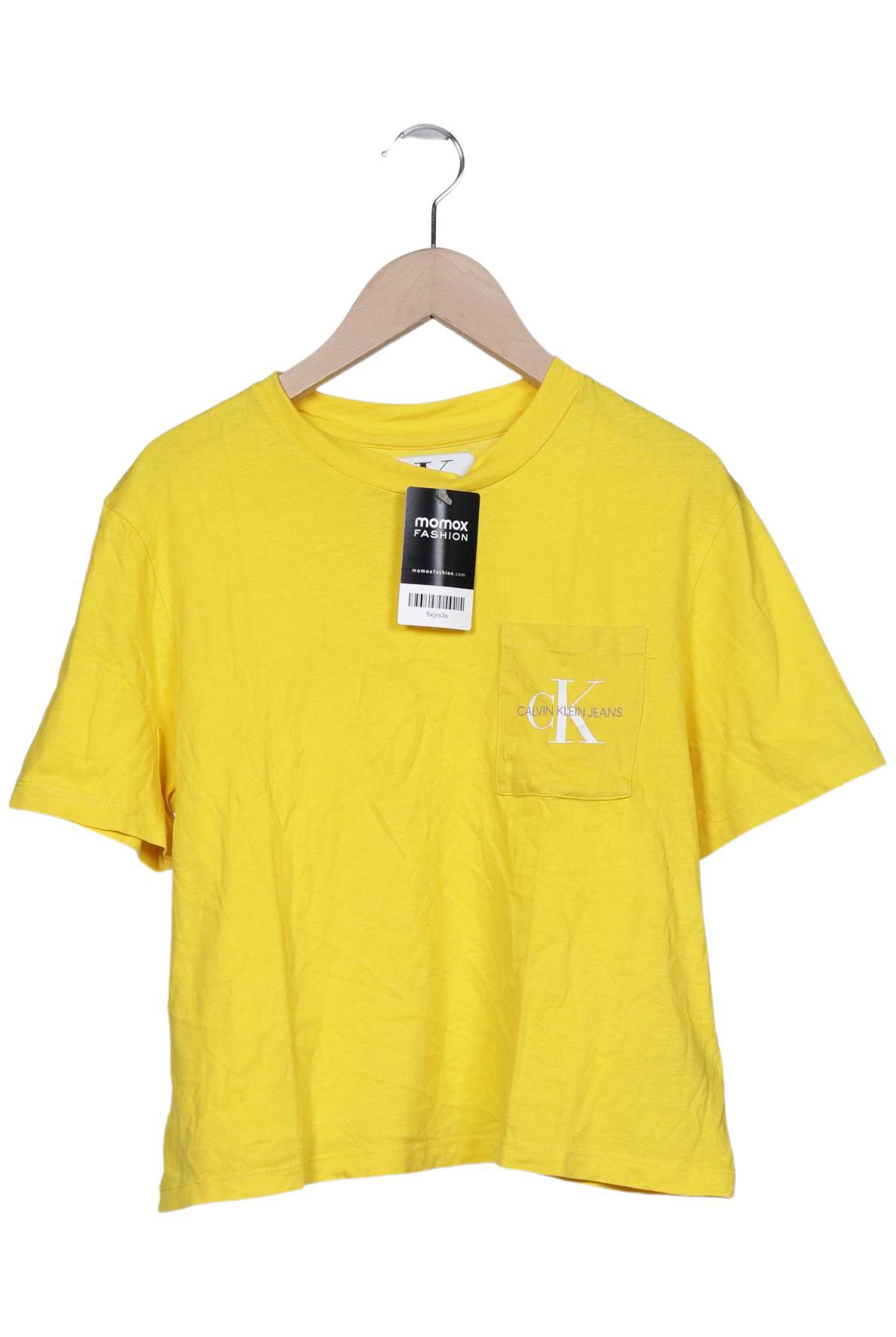 

Calvin Klein Jeans Damen T-Shirt, gelb, Gr. 38