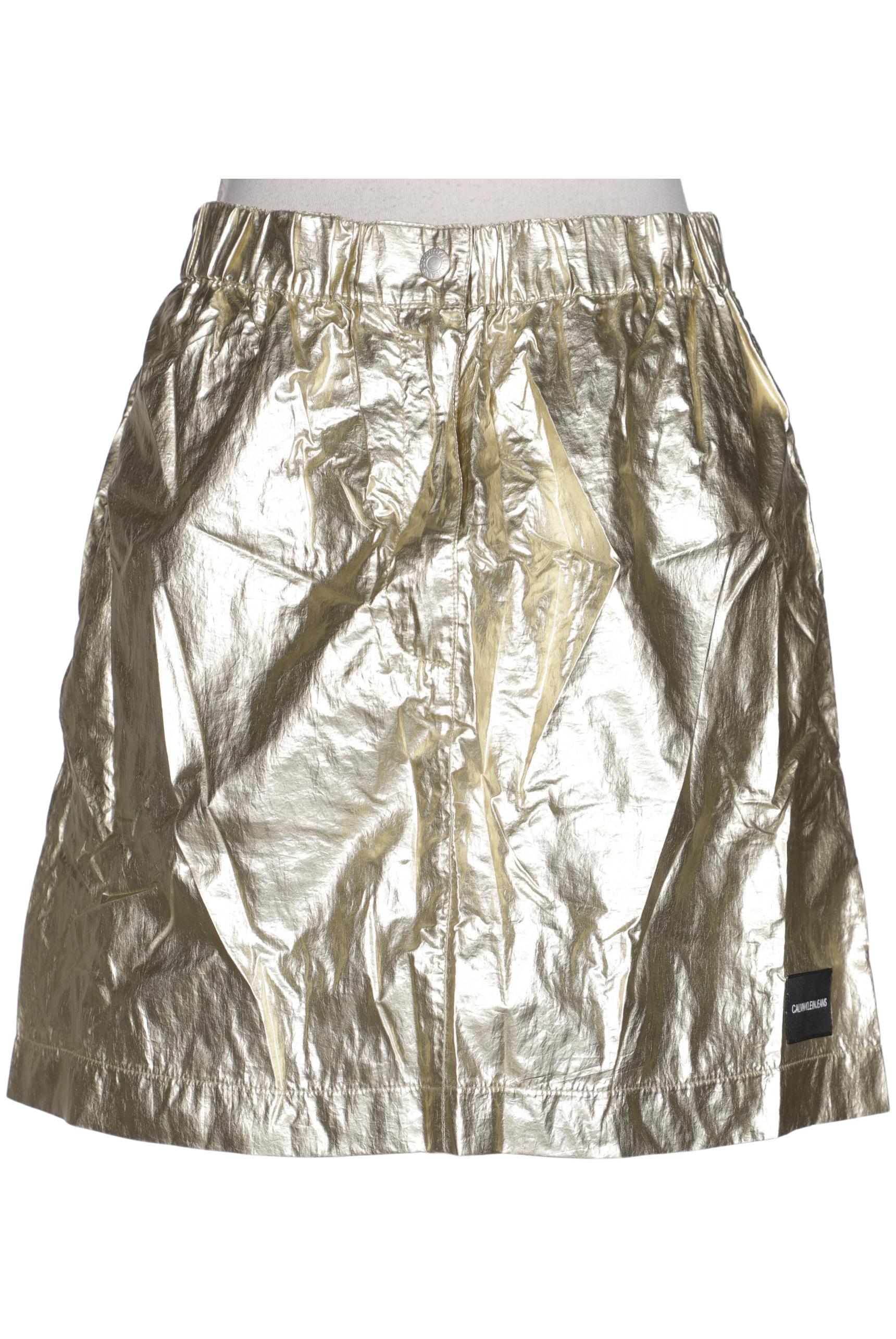 

Calvin Klein Jeans Damen Rock, gold, Gr. 36