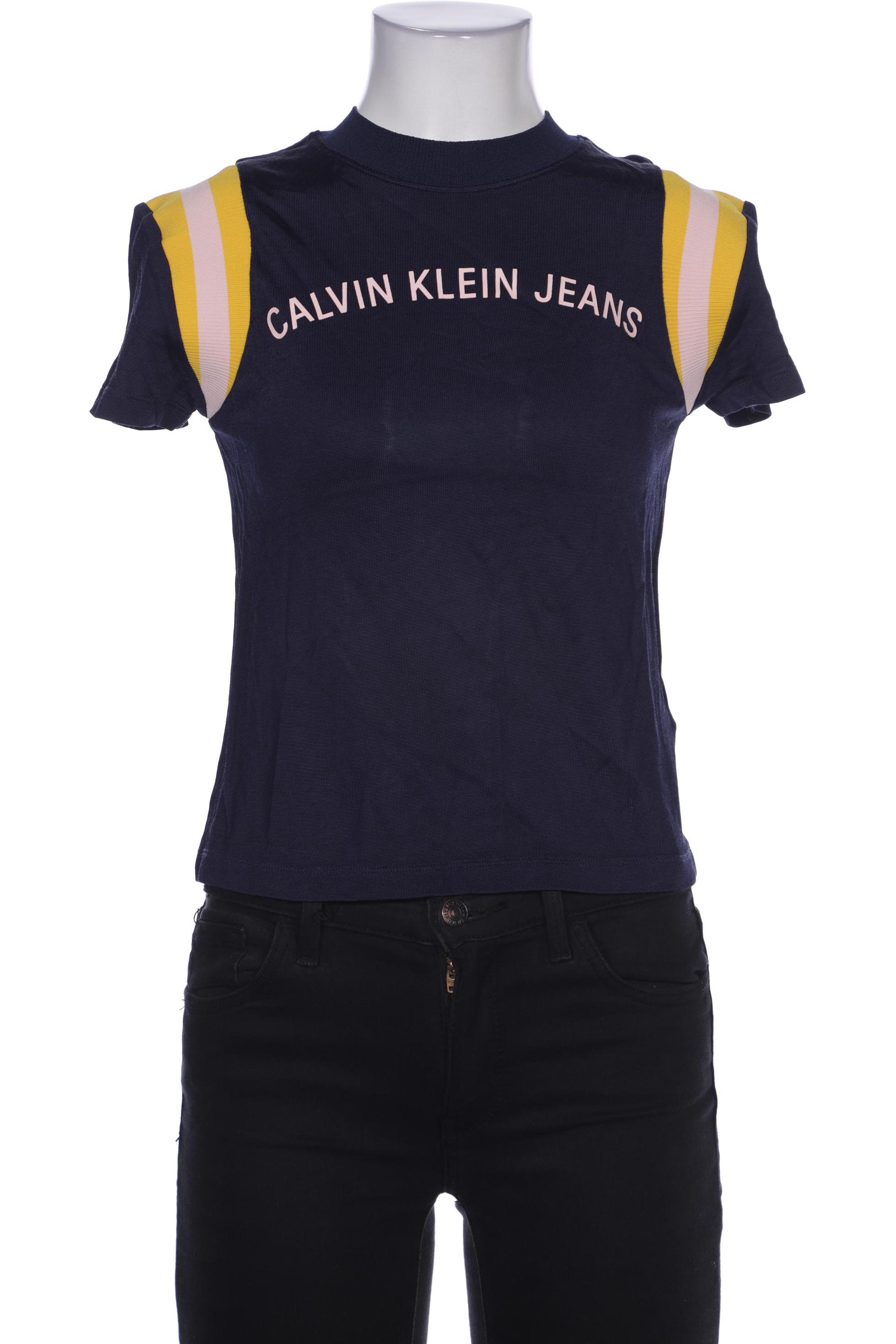 

Calvin Klein Jeans Damen T-Shirt, marineblau, Gr. 34