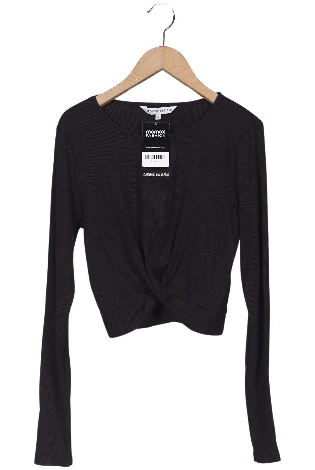 

Calvin Klein Jeans Damen Langarmshirt, schwarz, Gr. 38
