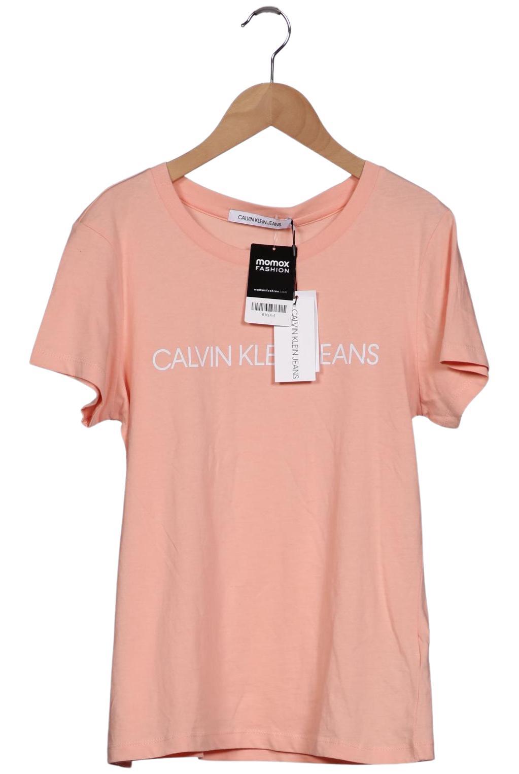 

Calvin Klein Jeans Damen T-Shirt, pink, Gr. 38