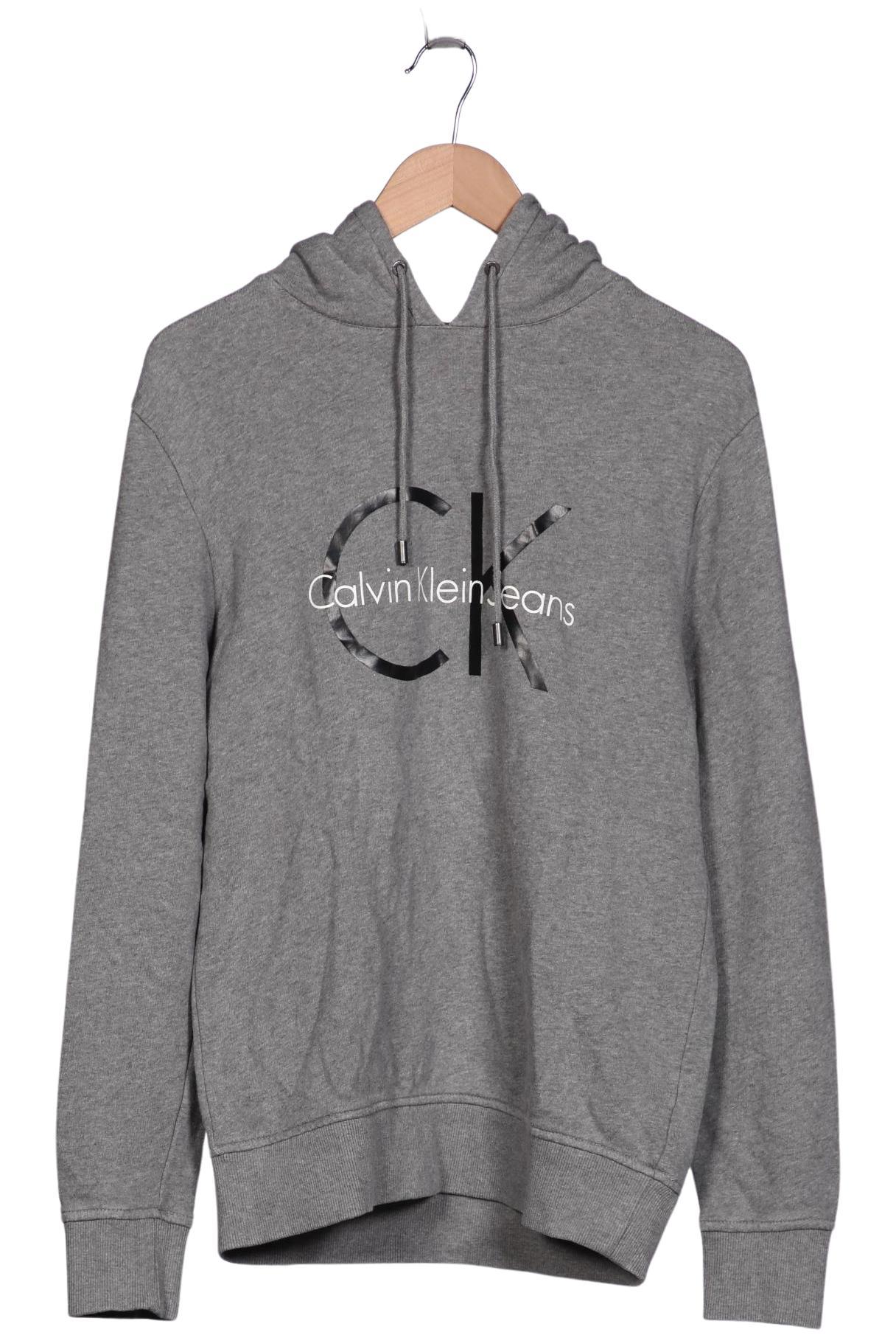 

Calvin Klein Jeans Damen Kapuzenpullover, grau, Gr. 36