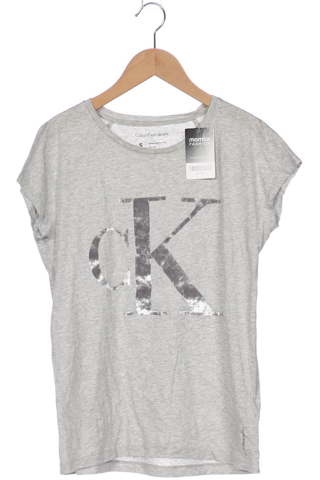 

Calvin Klein Jeans Damen T-Shirt, grau, Gr. 36