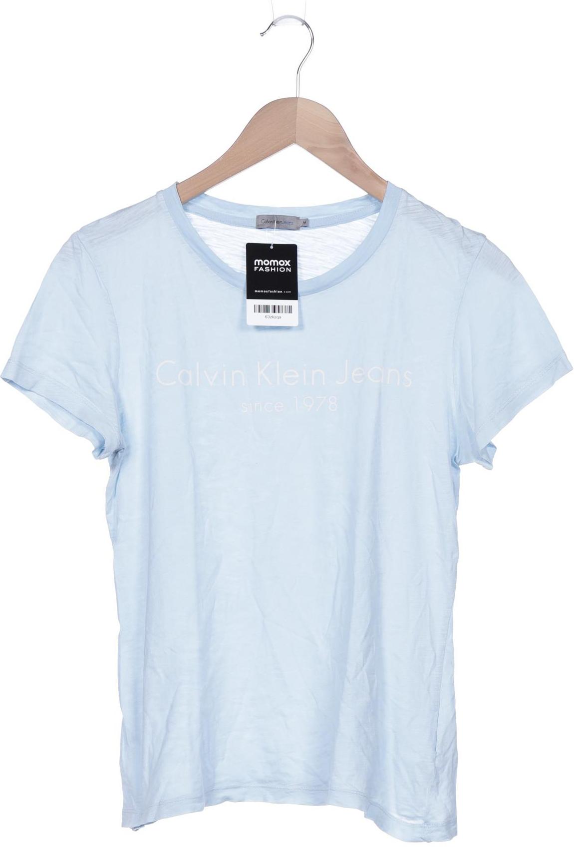 

Calvin Klein Jeans Damen T-Shirt, hellblau, Gr. 38