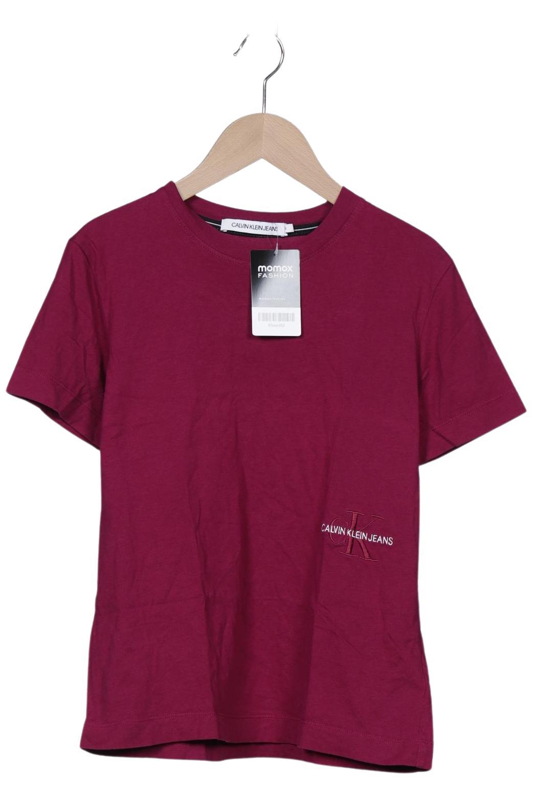 

Calvin Klein Jeans Damen T-Shirt, bordeaux, Gr. 36