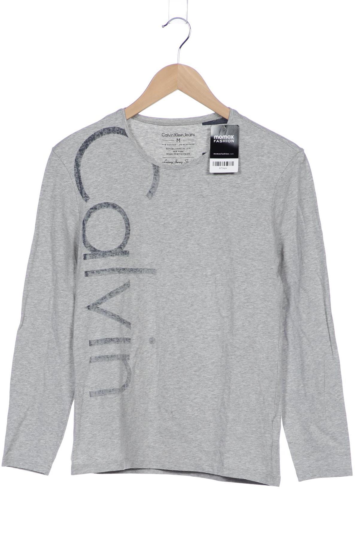 

Calvin Klein Jeans Herren Langarmshirt, grau, Gr. 48