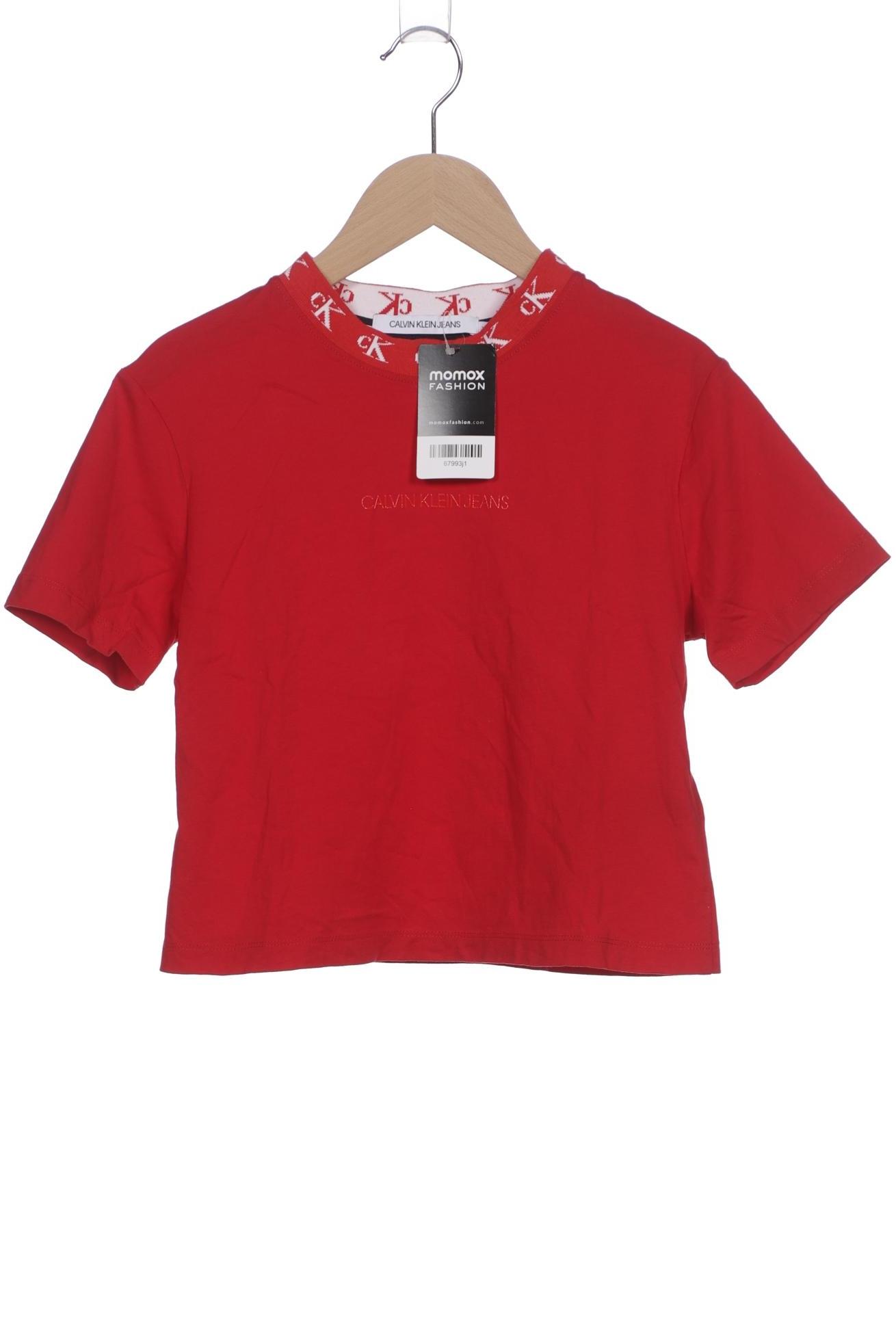 

Calvin Klein Jeans Damen T-Shirt, rot, Gr. 34