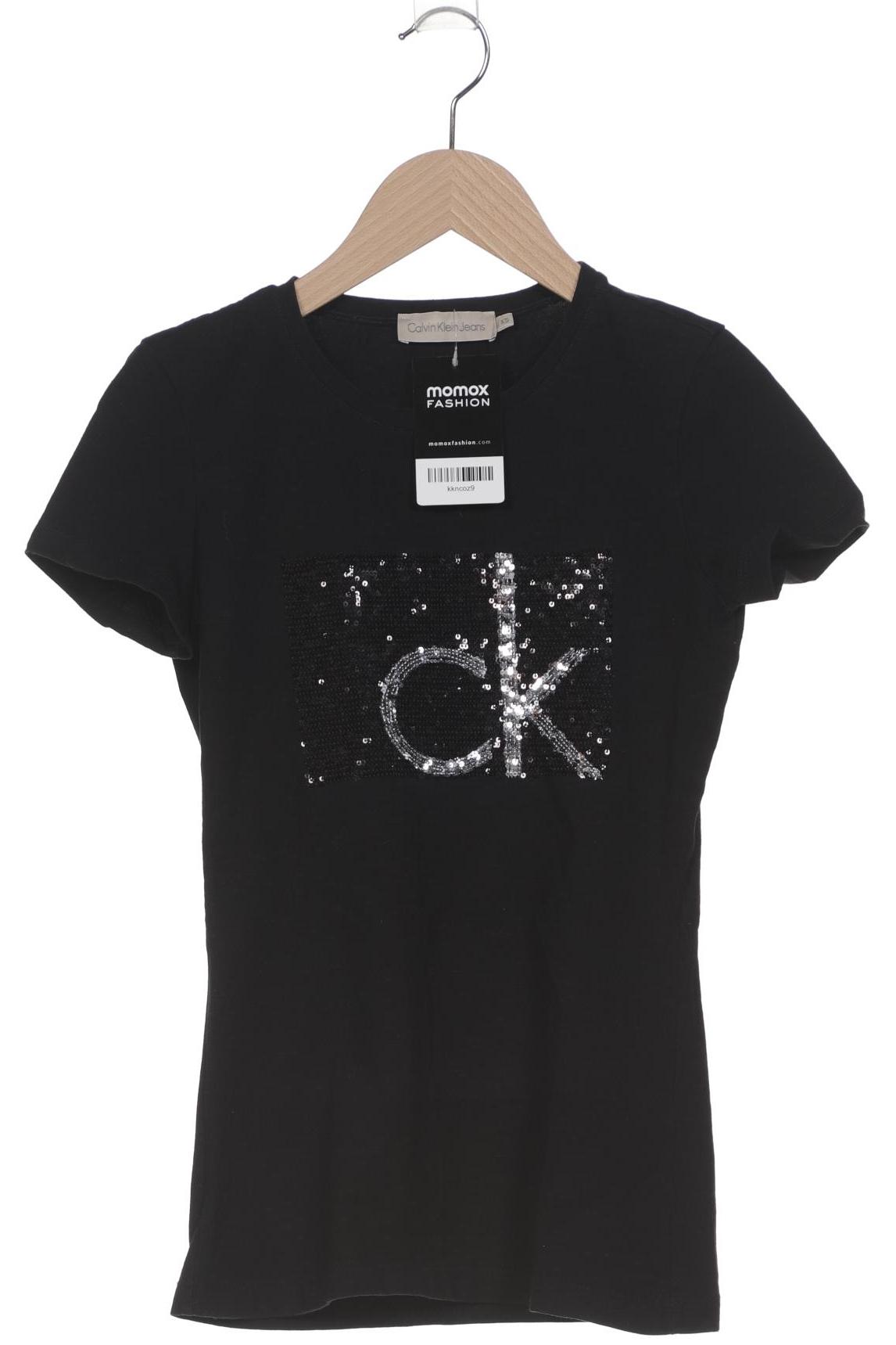 

Calvin Klein Jeans Damen T-Shirt, schwarz, Gr. 34