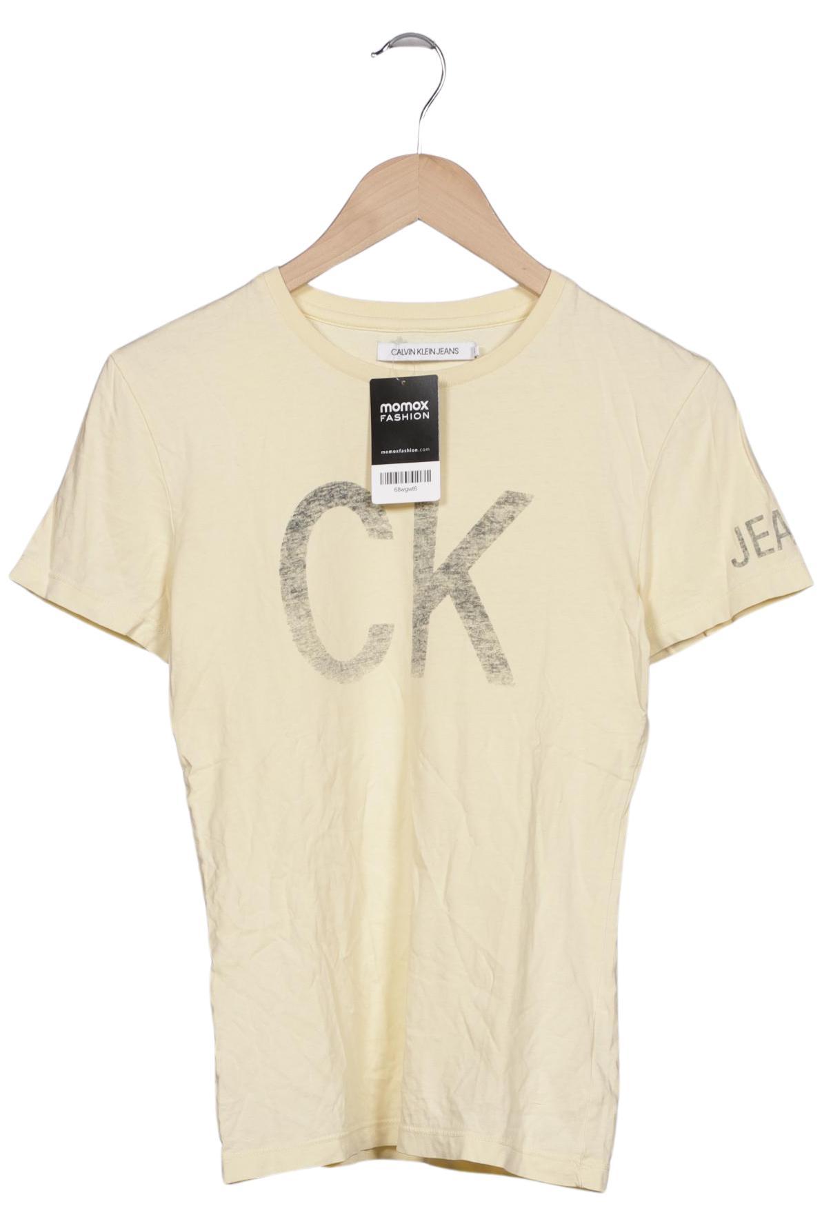

Calvin Klein Jeans Damen T-Shirt, gelb, Gr. 34