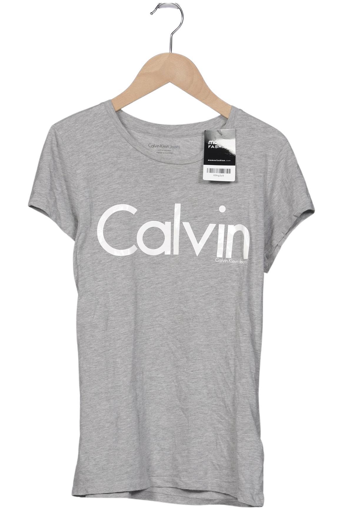 

Calvin Klein Jeans Damen T-Shirt, grau, Gr. 36