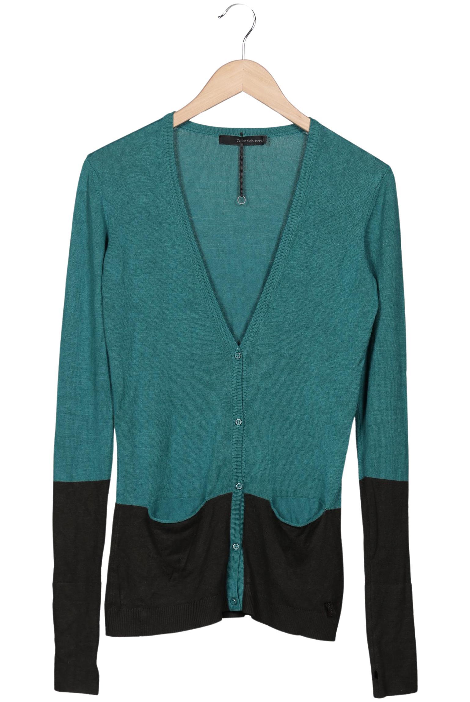 

Calvin Klein Jeans Damen Strickjacke, türkis, Gr. 36