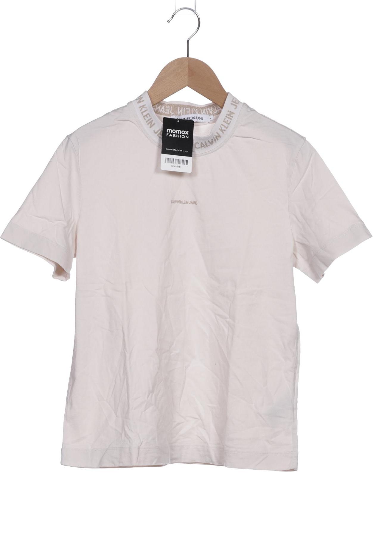 

Calvin Klein Jeans Damen T-Shirt, cremeweiß, Gr. 38