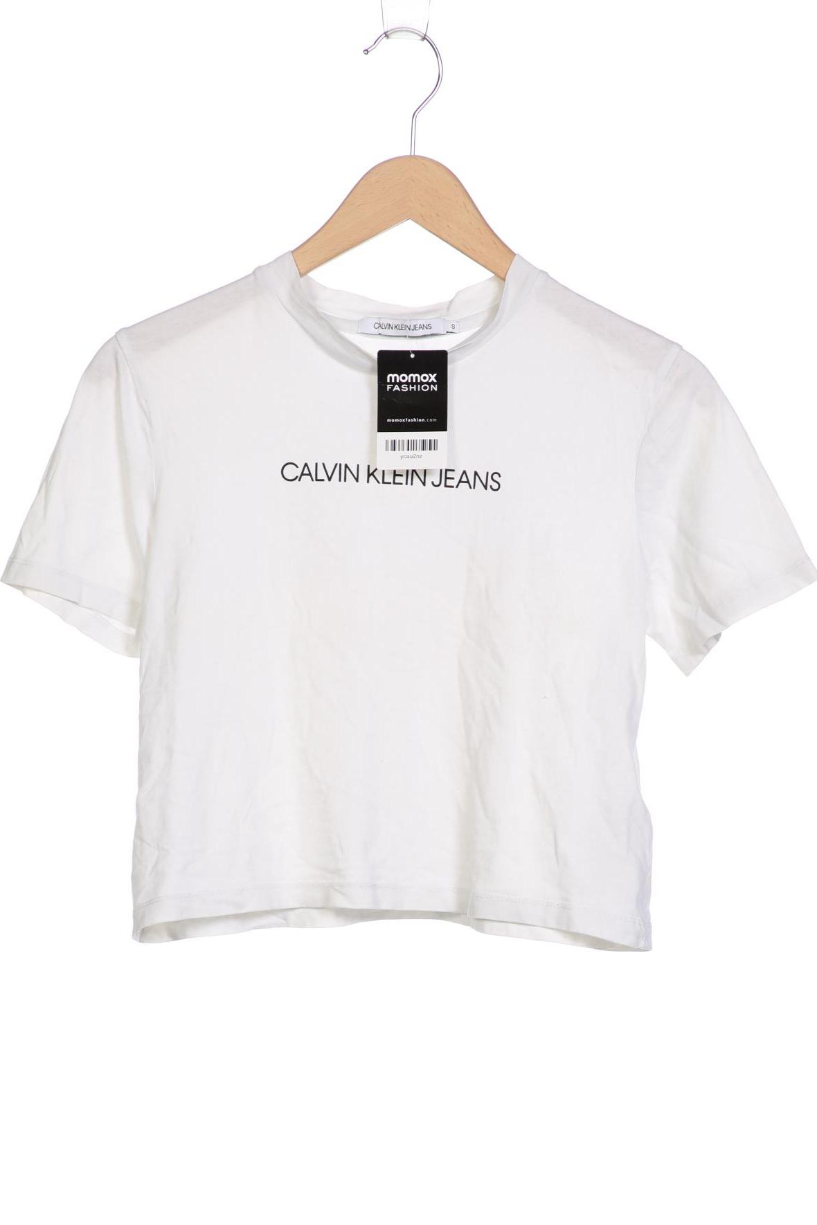 

Calvin Klein Jeans Damen T-Shirt, weiß, Gr. 36