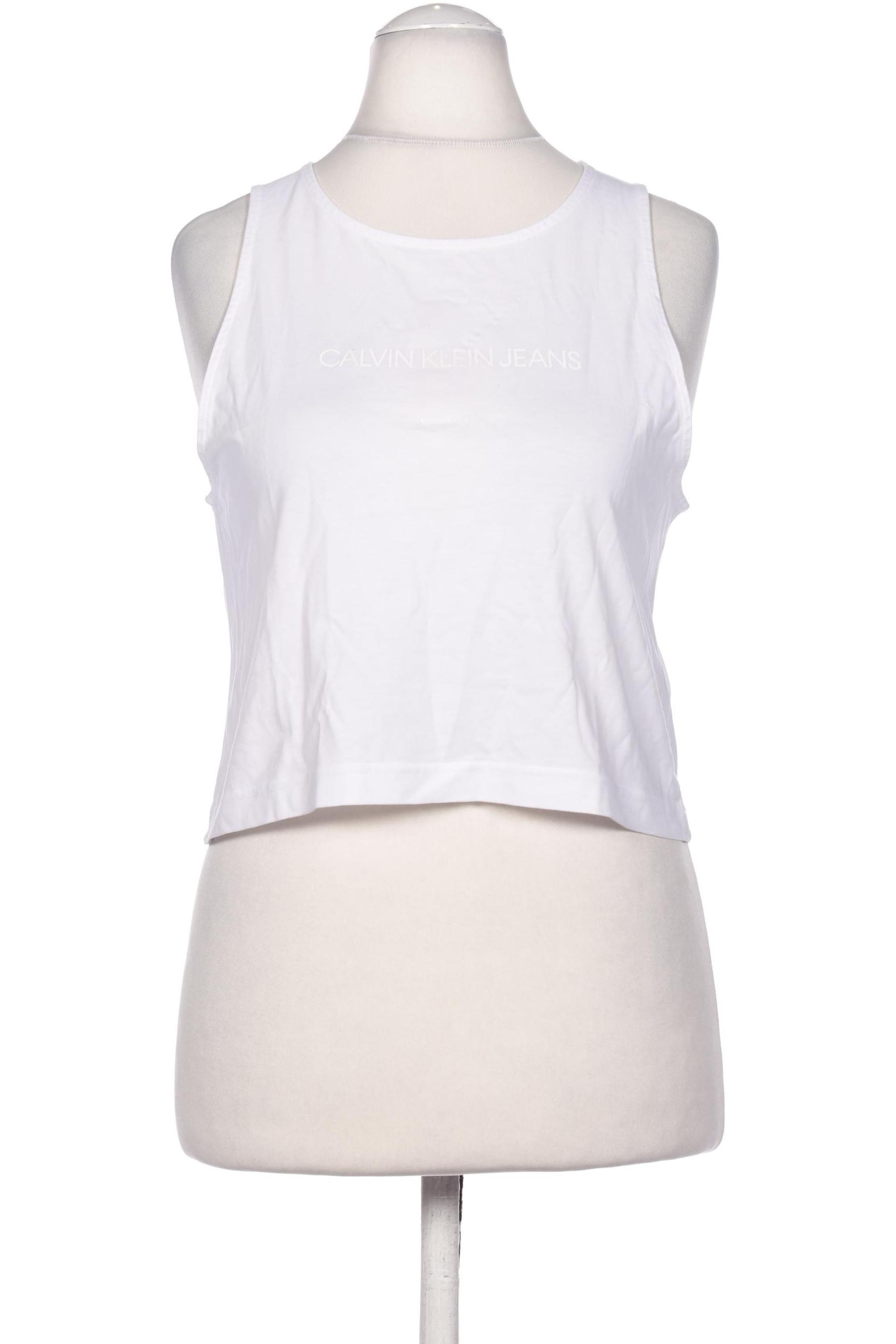 

Calvin Klein Jeans Damen Top, weiß, Gr. 36