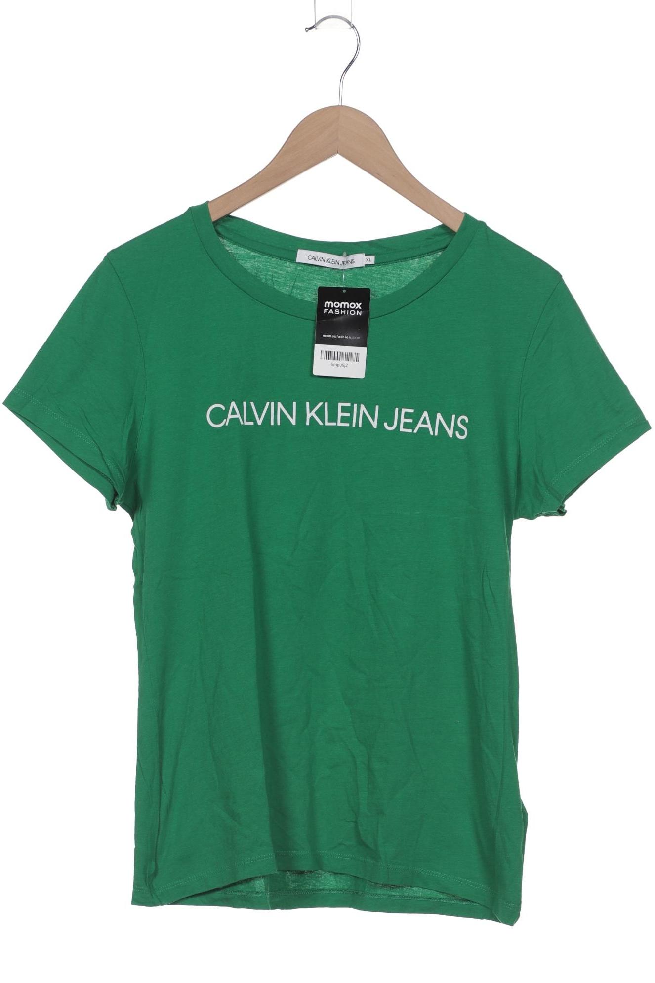 

Calvin Klein Jeans Damen T-Shirt, grün, Gr. 44