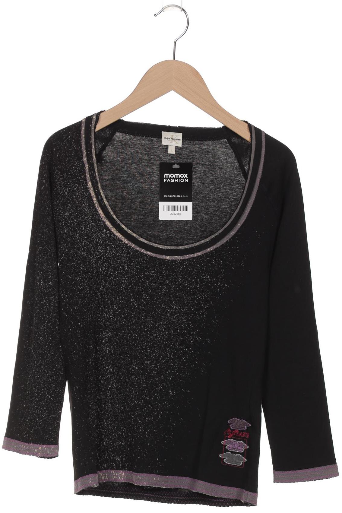 

Calvin Klein Jeans Damen Langarmshirt, schwarz, Gr. 42