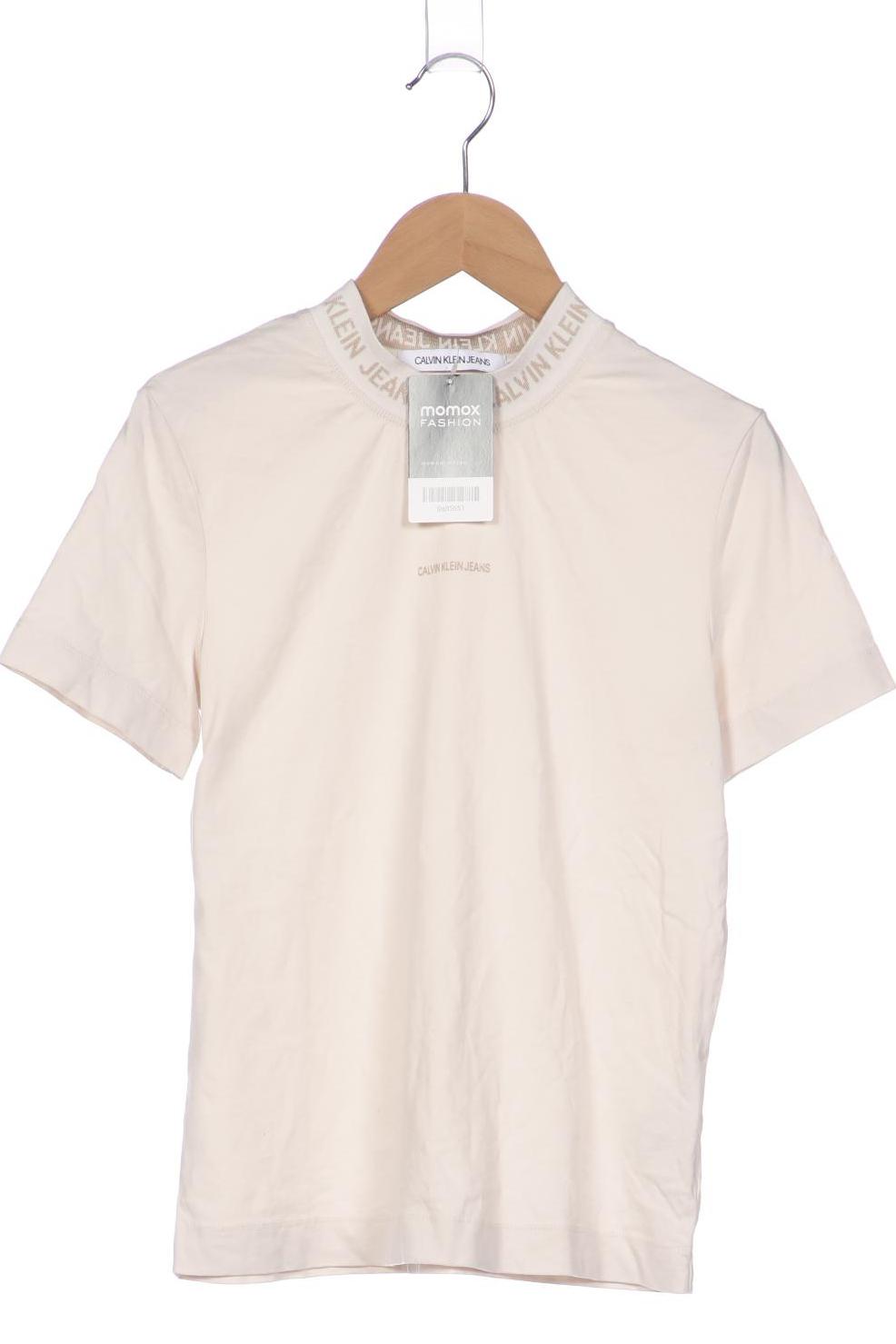 

Calvin Klein Jeans Damen T-Shirt, beige, Gr. 34