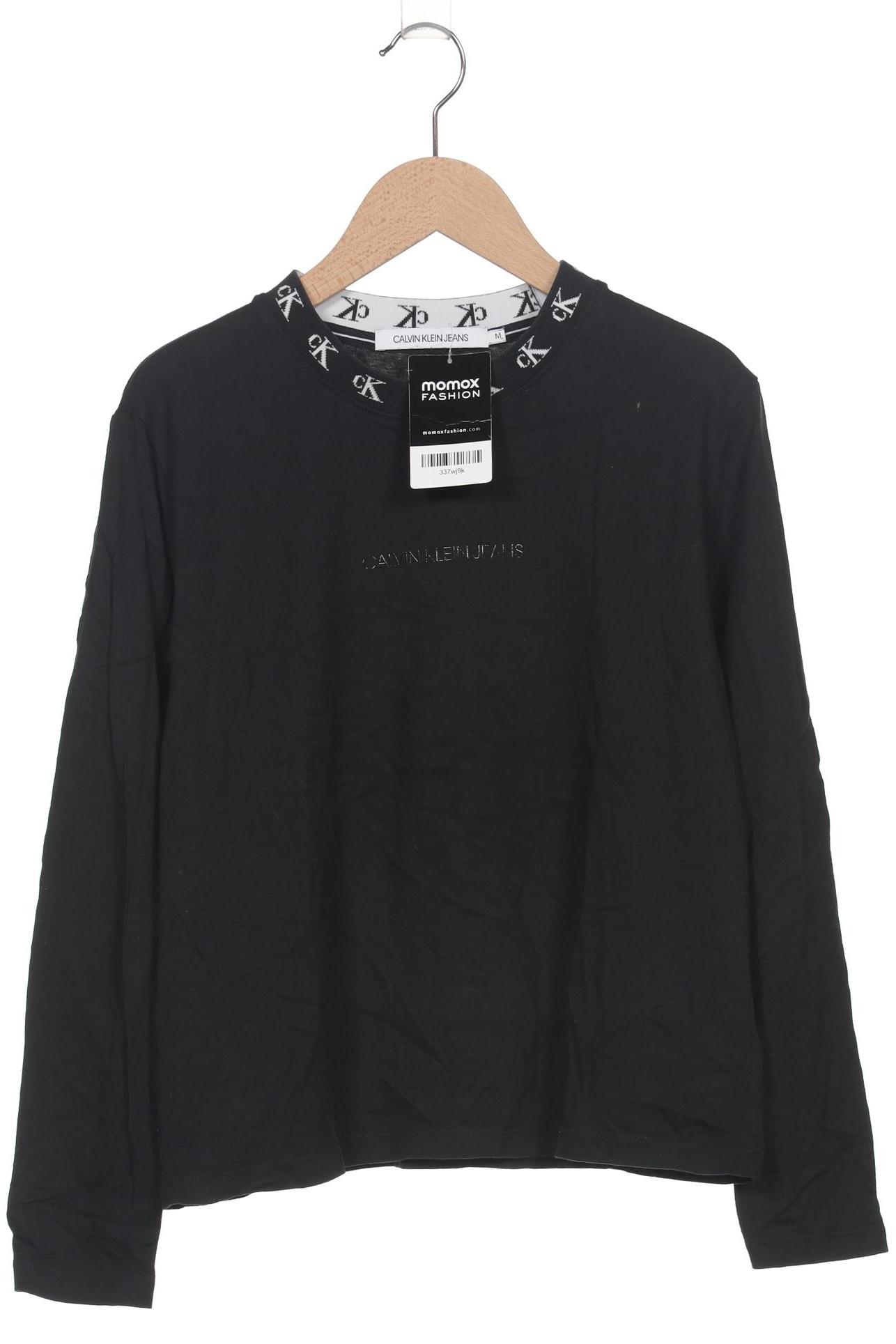 

Calvin Klein Jeans Damen Langarmshirt, schwarz, Gr. 38