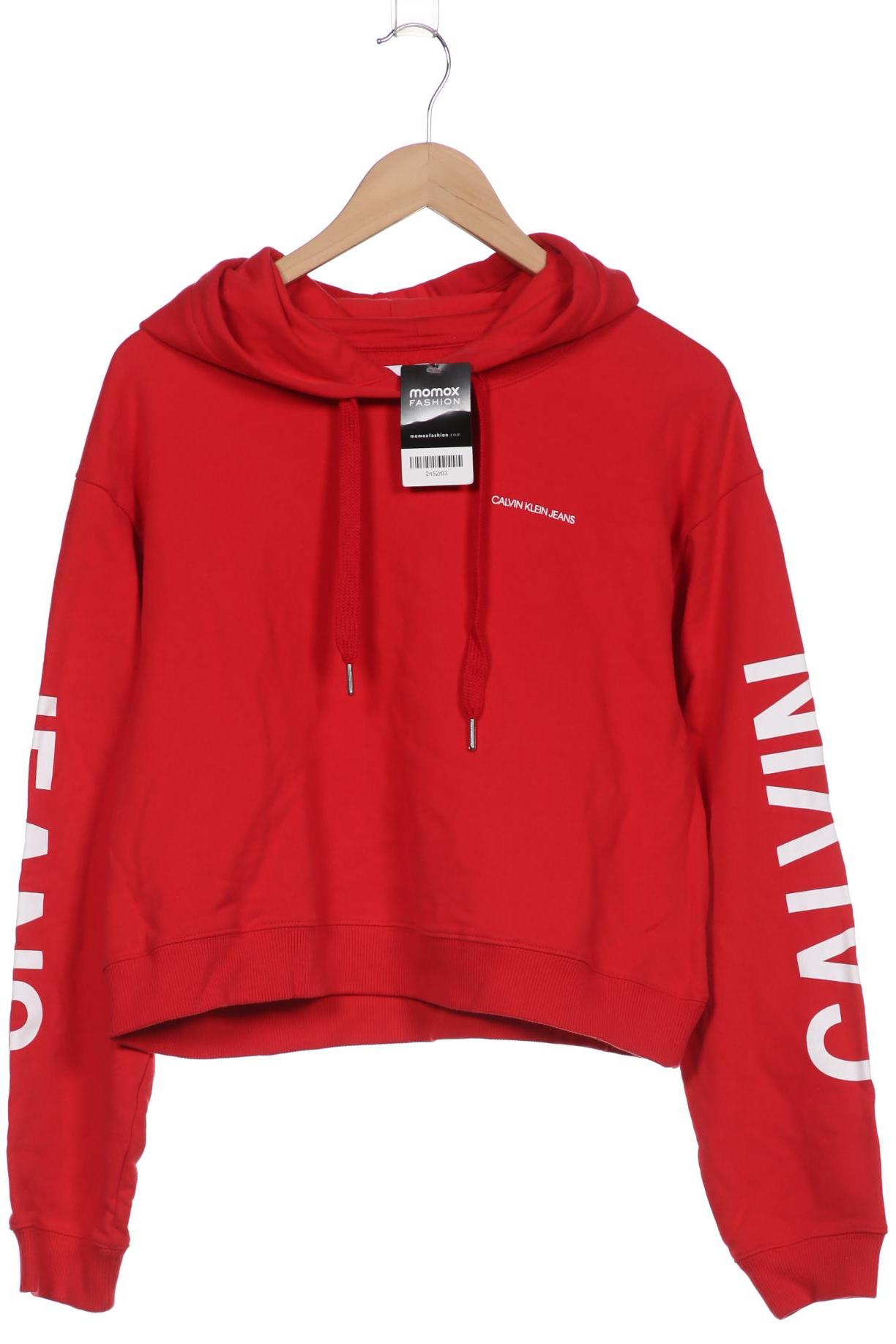 

Calvin Klein Jeans Damen Kapuzenpullover, rot, Gr. 42