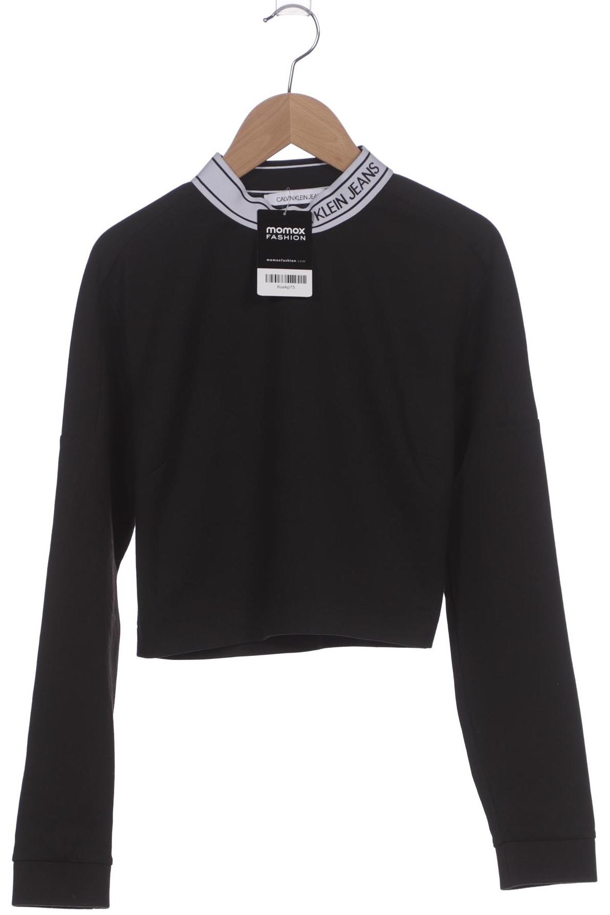 

Calvin Klein Jeans Damen Langarmshirt, schwarz, Gr. 36