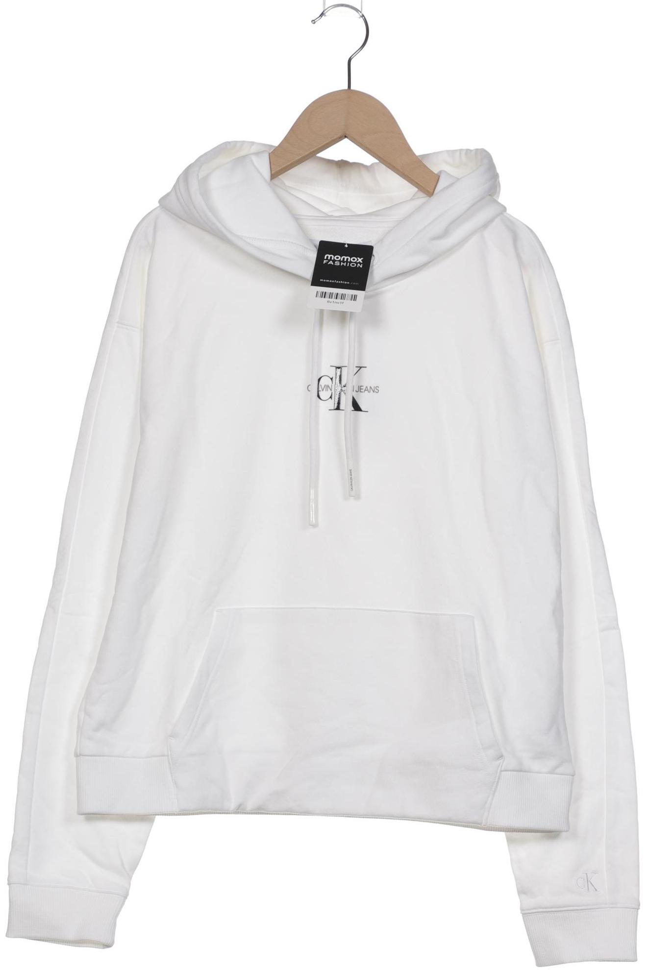 

Calvin Klein Jeans Damen Kapuzenpullover, weiß, Gr. 38