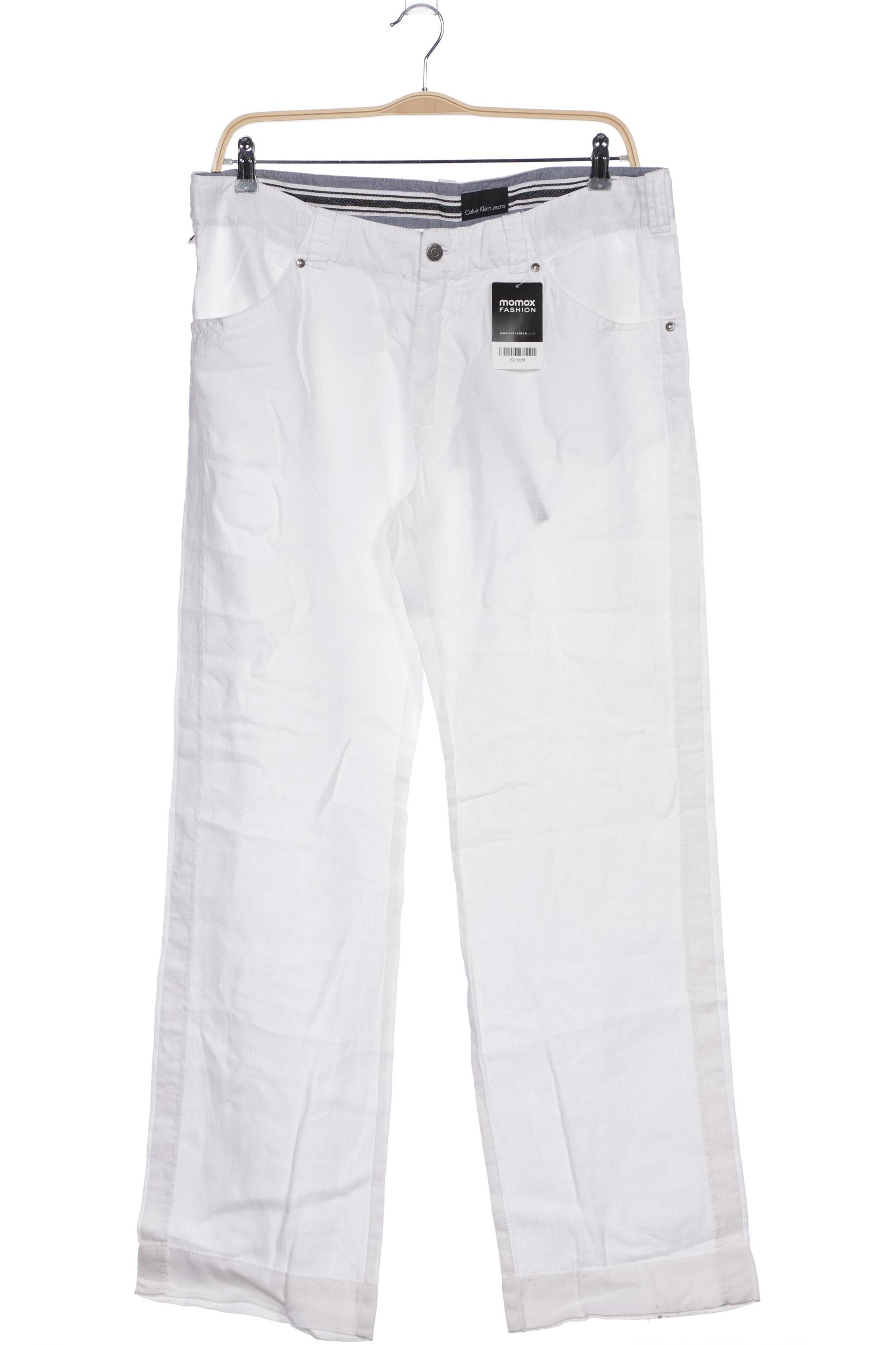 

Calvin Klein Jeans Herren Stoffhose, weiß, Gr. 36