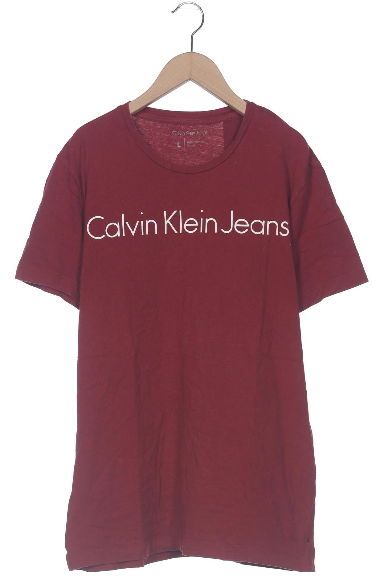 

Calvin Klein Jeans Herren T-Shirt, bordeaux, Gr. 52