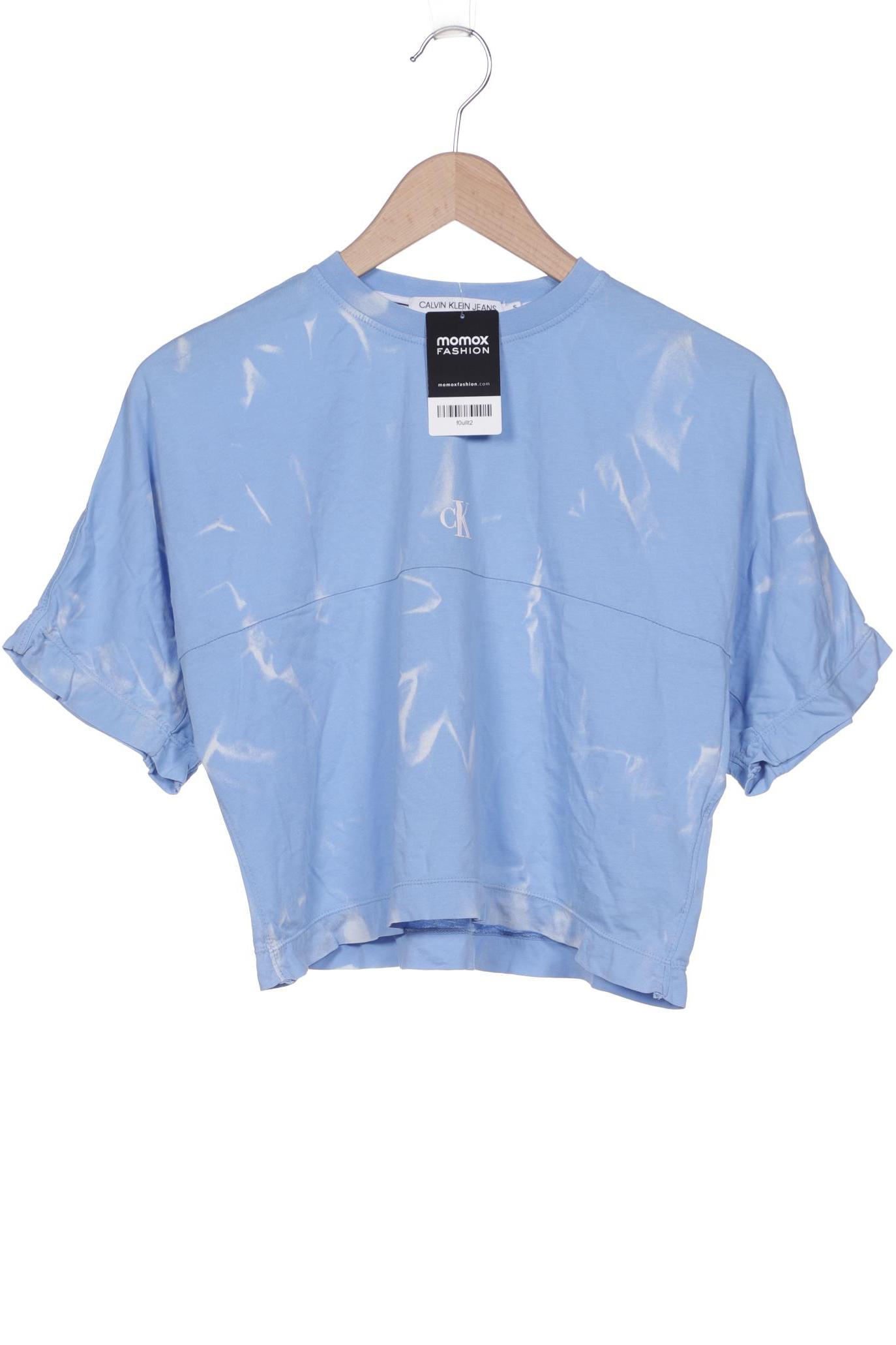

Calvin Klein Jeans Damen T-Shirt, hellblau, Gr. 36