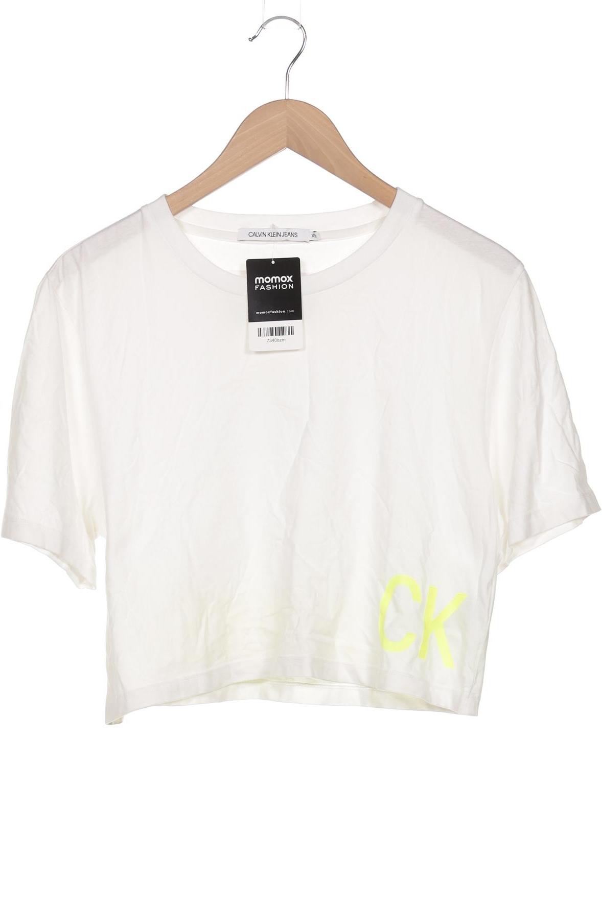 

Calvin Klein Jeans Damen T-Shirt, weiß, Gr. 34