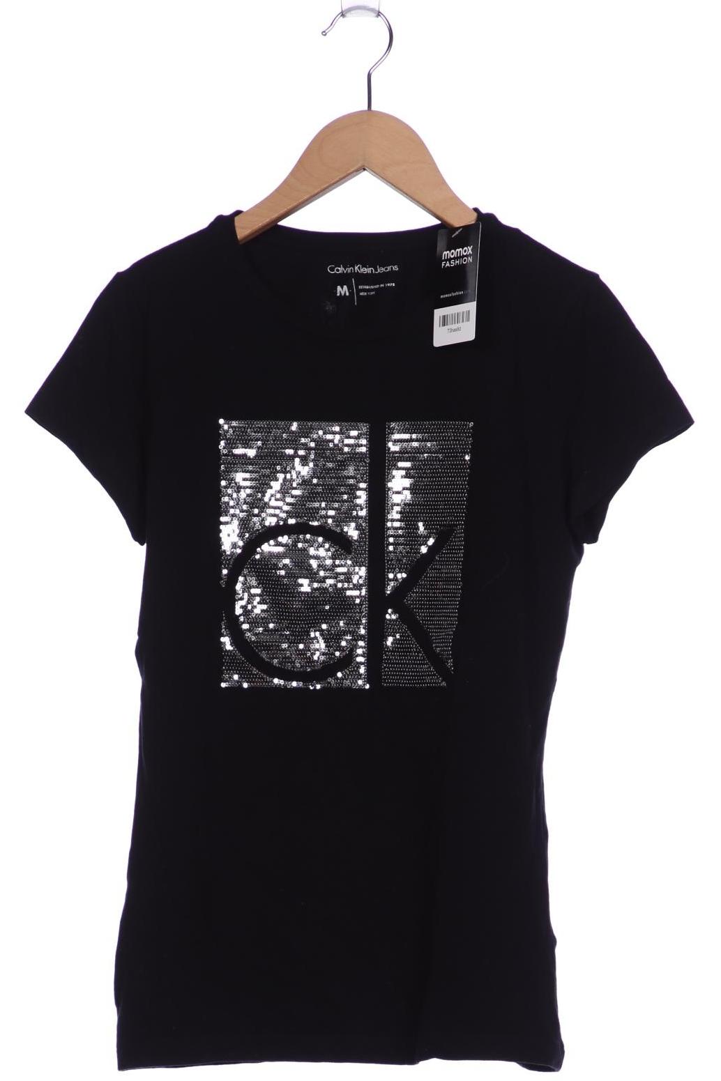 

Calvin Klein Jeans Damen T-Shirt, schwarz, Gr. 38